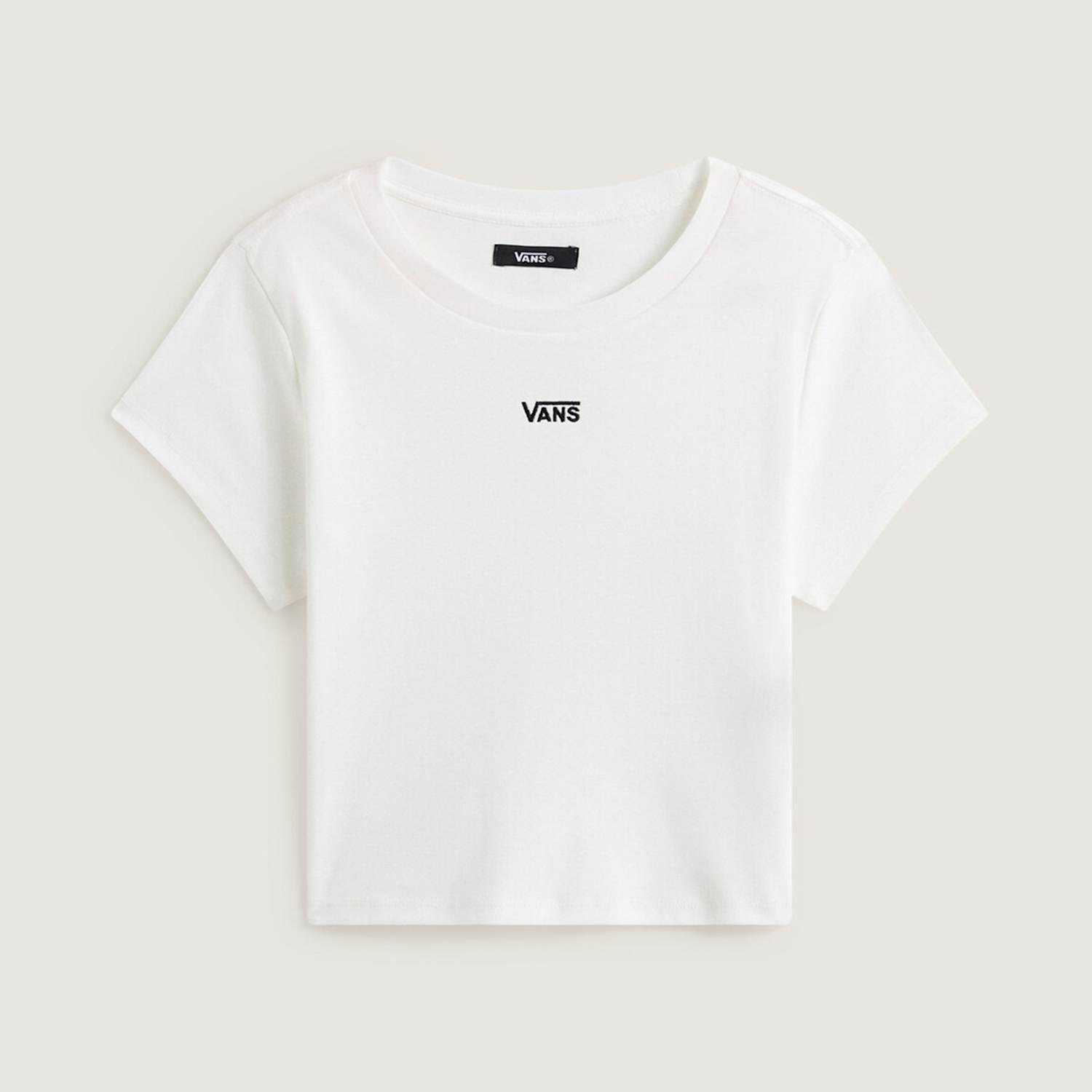 Vans Women's Cameron Pure Cotton Crew Neck T-Shirt - Medium - White - Available at M&S