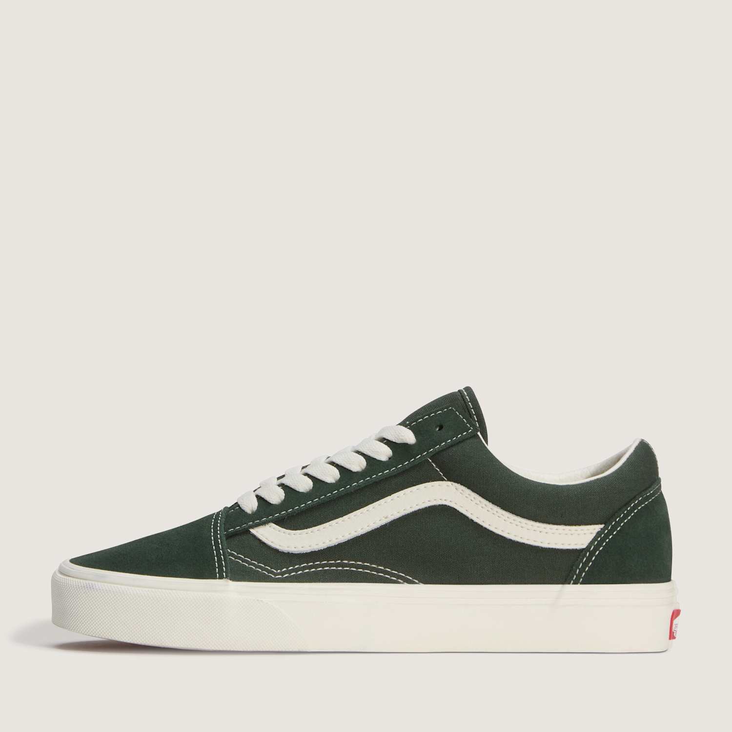 Vans Men's Old Skool Suede & Canvas Lace Up Trainers - 8 - Medium Green - Available at M&S