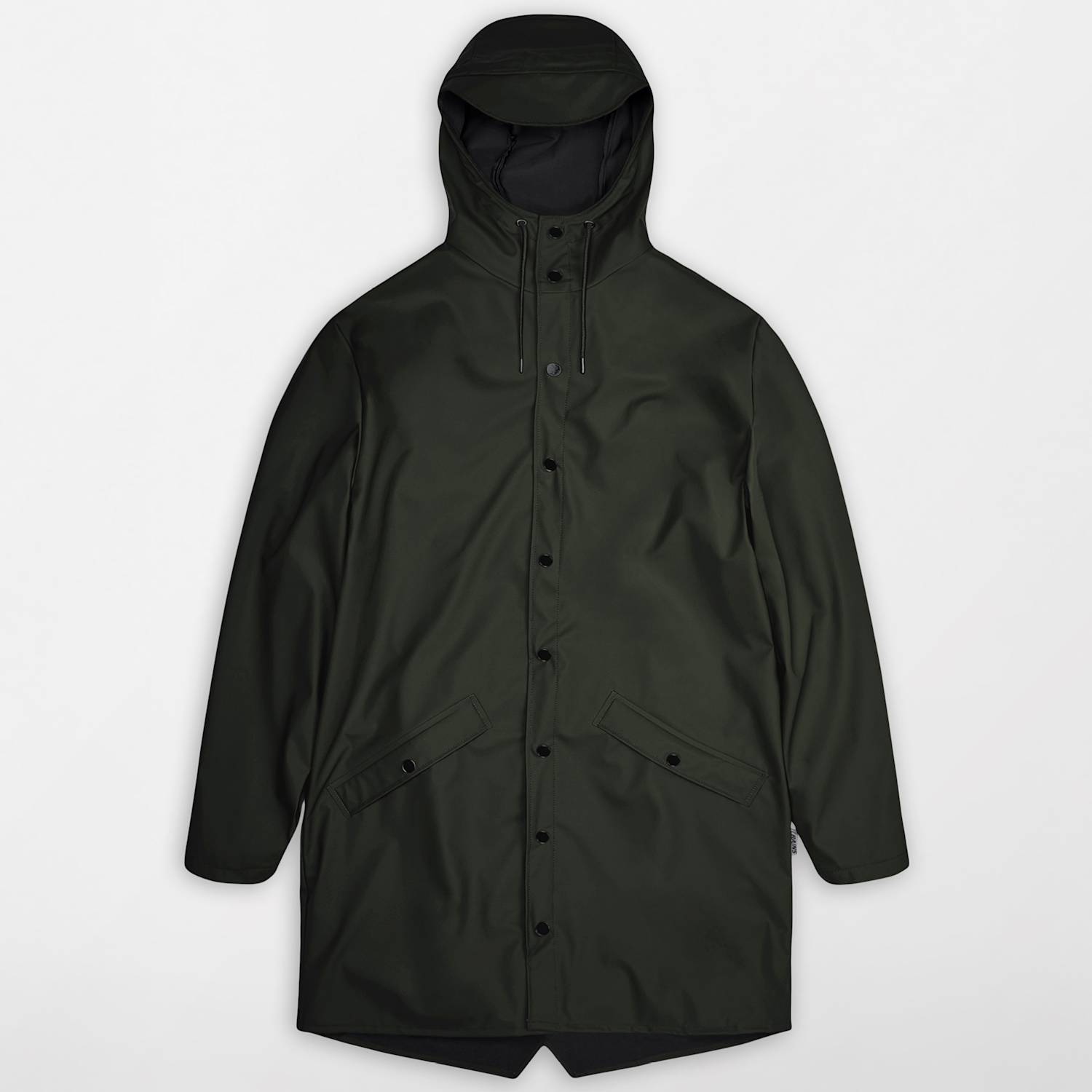 Rains Women's Long Waterproof Hooded Jacket - Extra Large - Green - Available at M&S