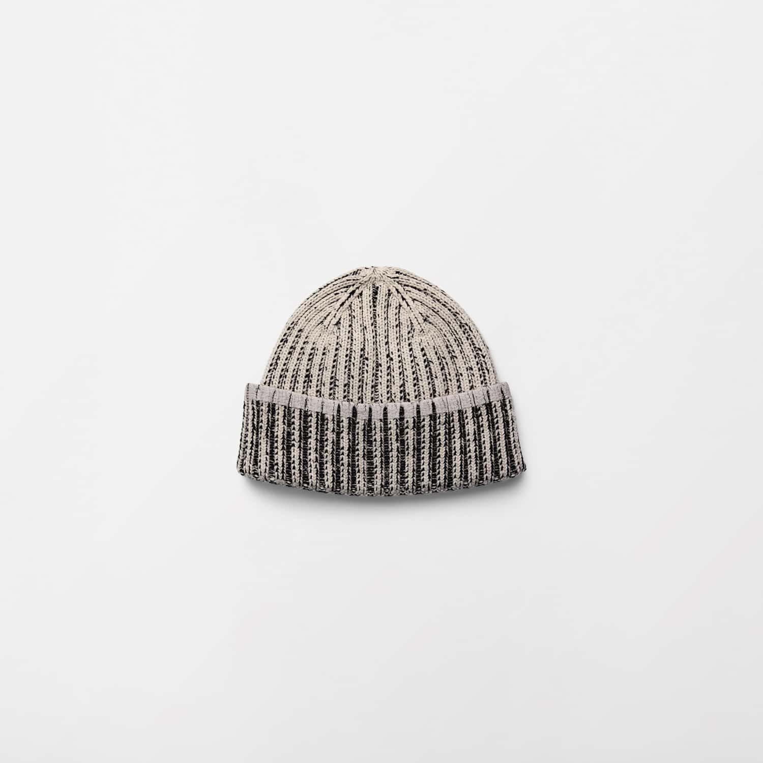 Rains Textured Striped Beanie Hat - Black Mix - Available at M&S