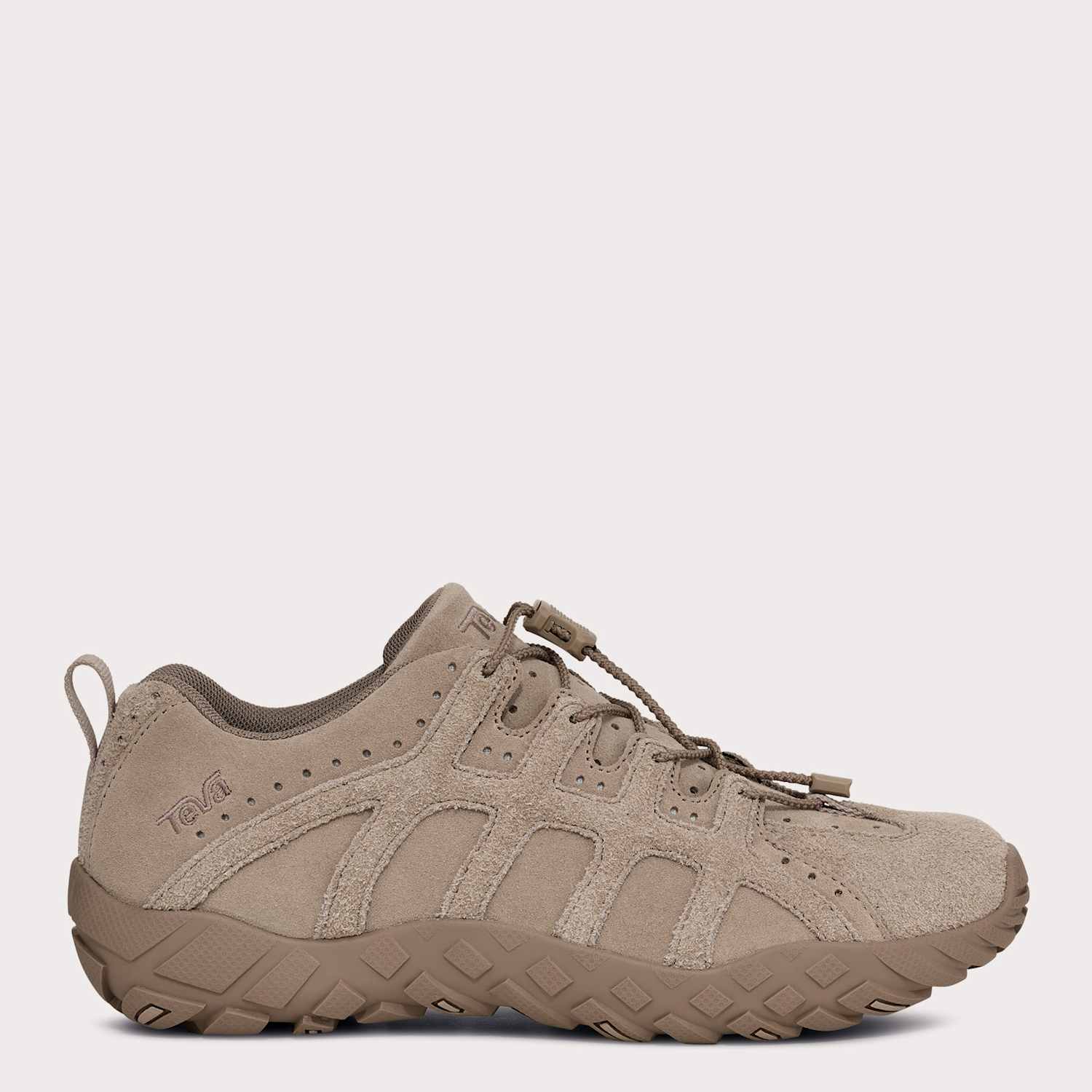 Teva Women's Leather Lace Up Walking Shoes - 4 - Beige - Available at M&S