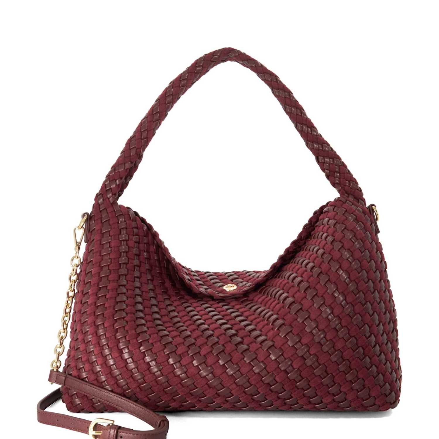 Dune London Girls Woven Shoulder Bag - Burgundy - Available at M&S