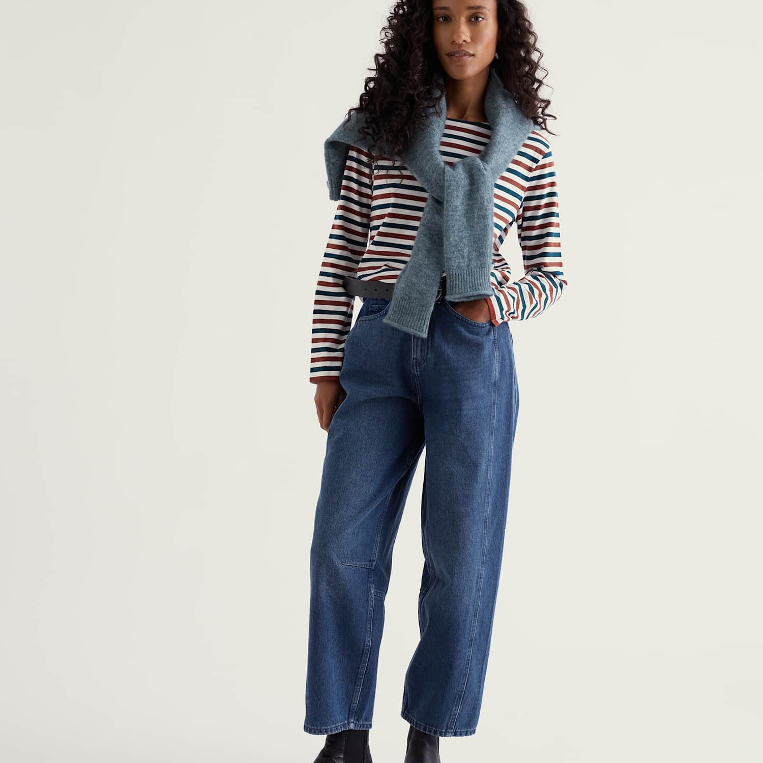 Seasalt Cornwall Women's Pure Cotton Striped Relaxed Shirt - 20 - Multi - Available at M&S