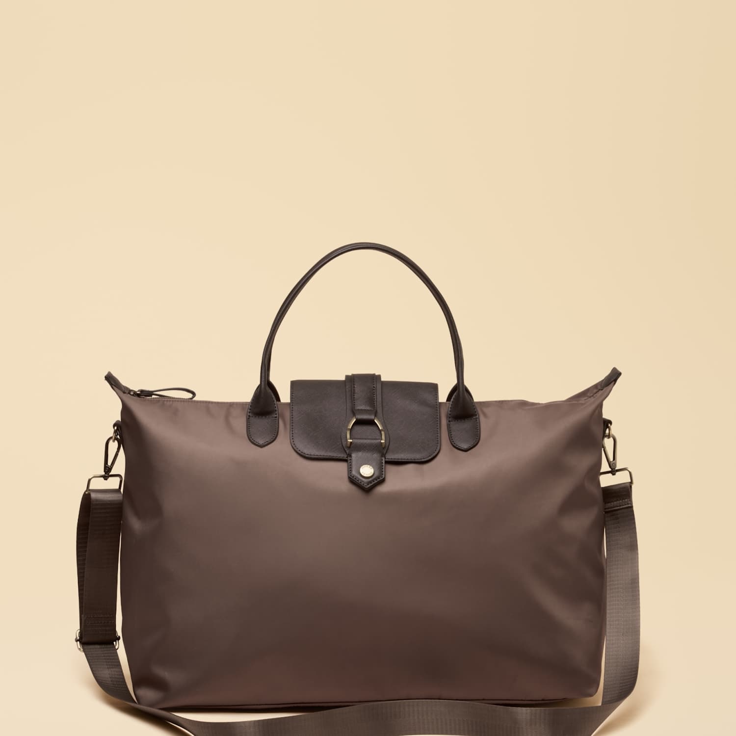 Joules Women's Zip Detail Weekend Bag - Brown - Available at M&S