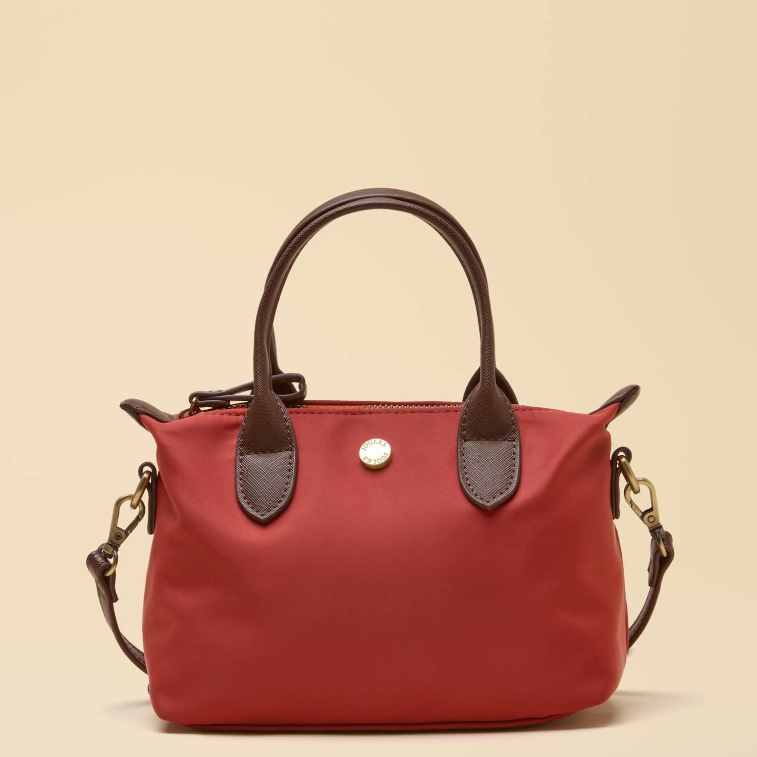 Joules Women's Mini Zip Detail Cross Body Bag - Orange - Available at M&S