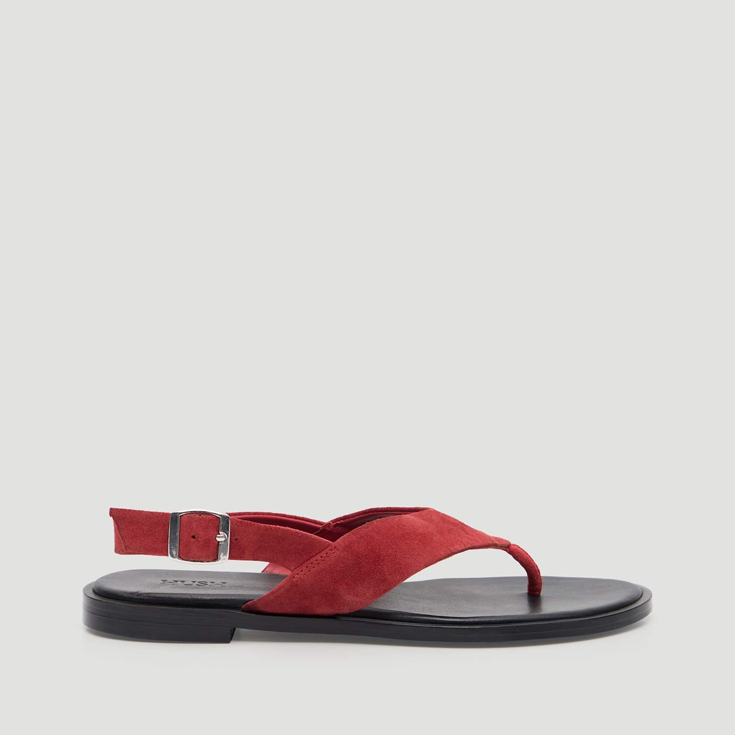 Hush Women's Suede Flat Sandals - 39 - Red - Available at M&S