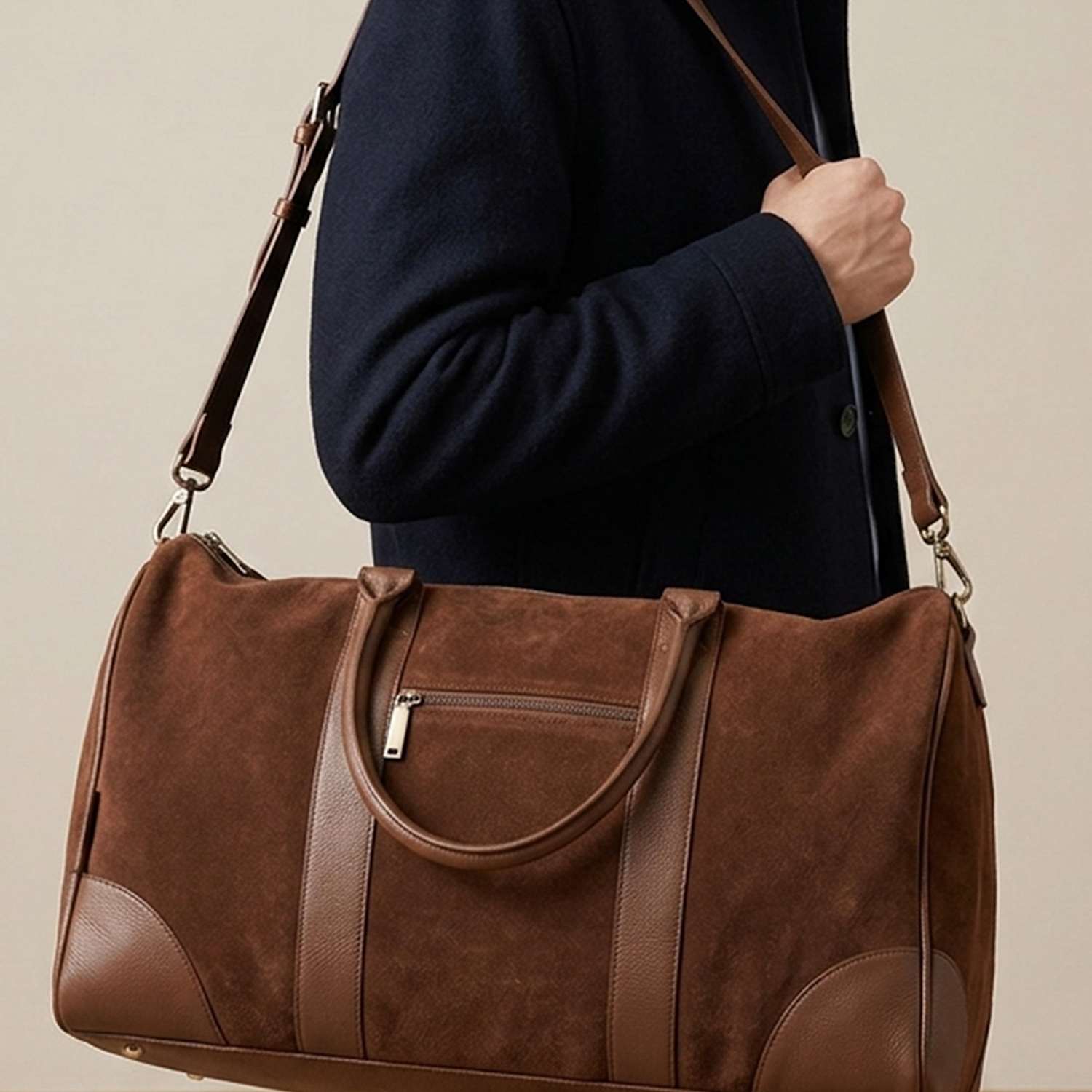 Jones Bootmaker Men's Leather Weekend Bag - Brown - Available at M&S