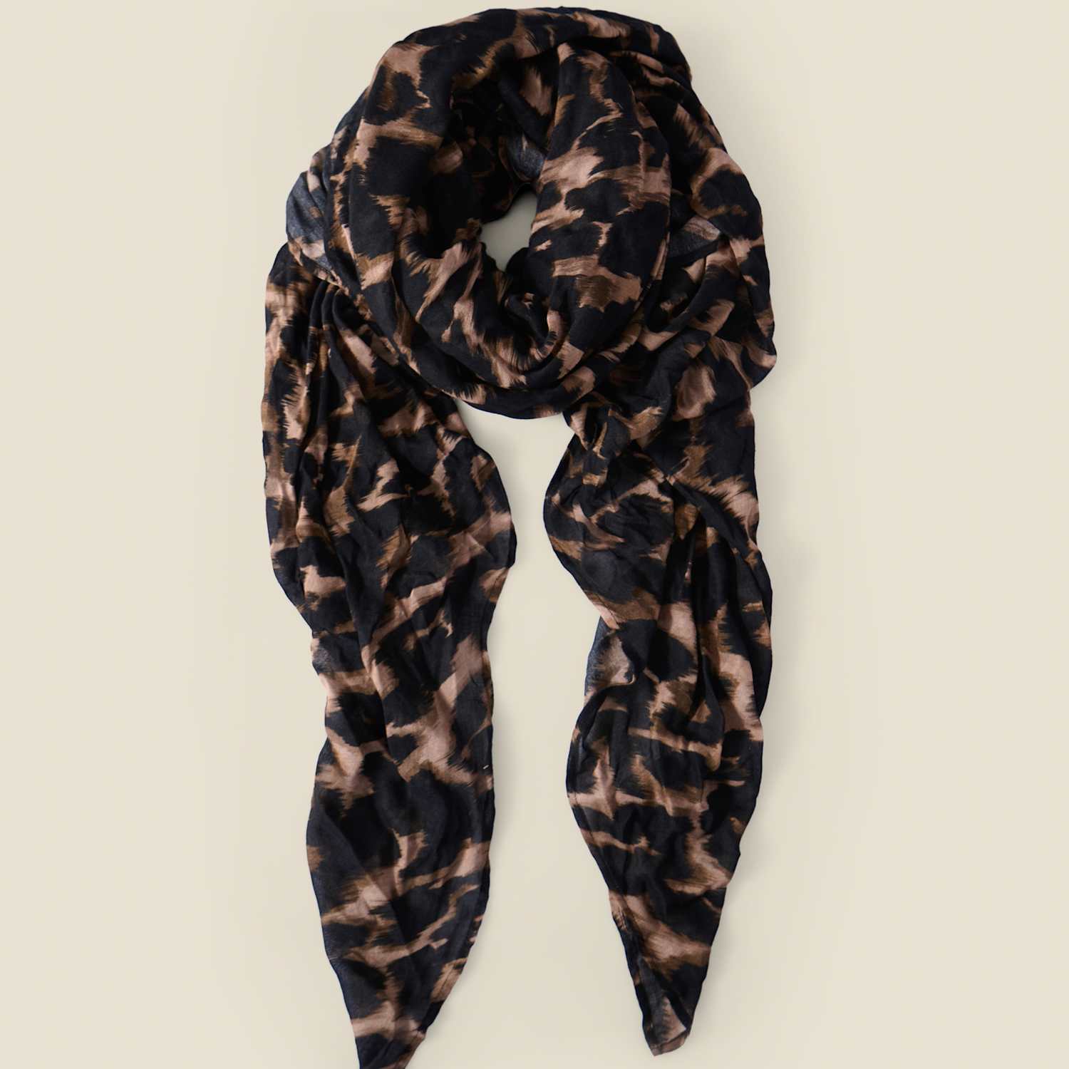 Sosandar Women's Leopard Print Scarf - Brown Mix - Available at M&S
