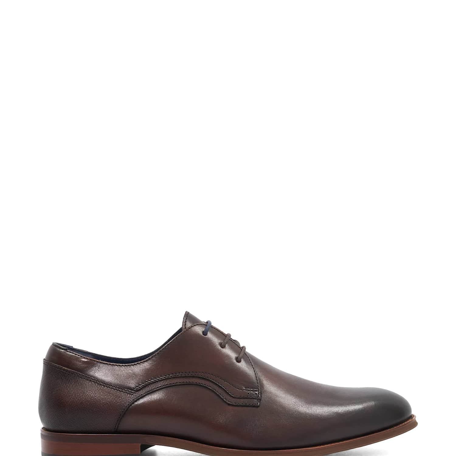 Dune London Men's Leather Derby Shoes - 9 - Brown - Available at M&S