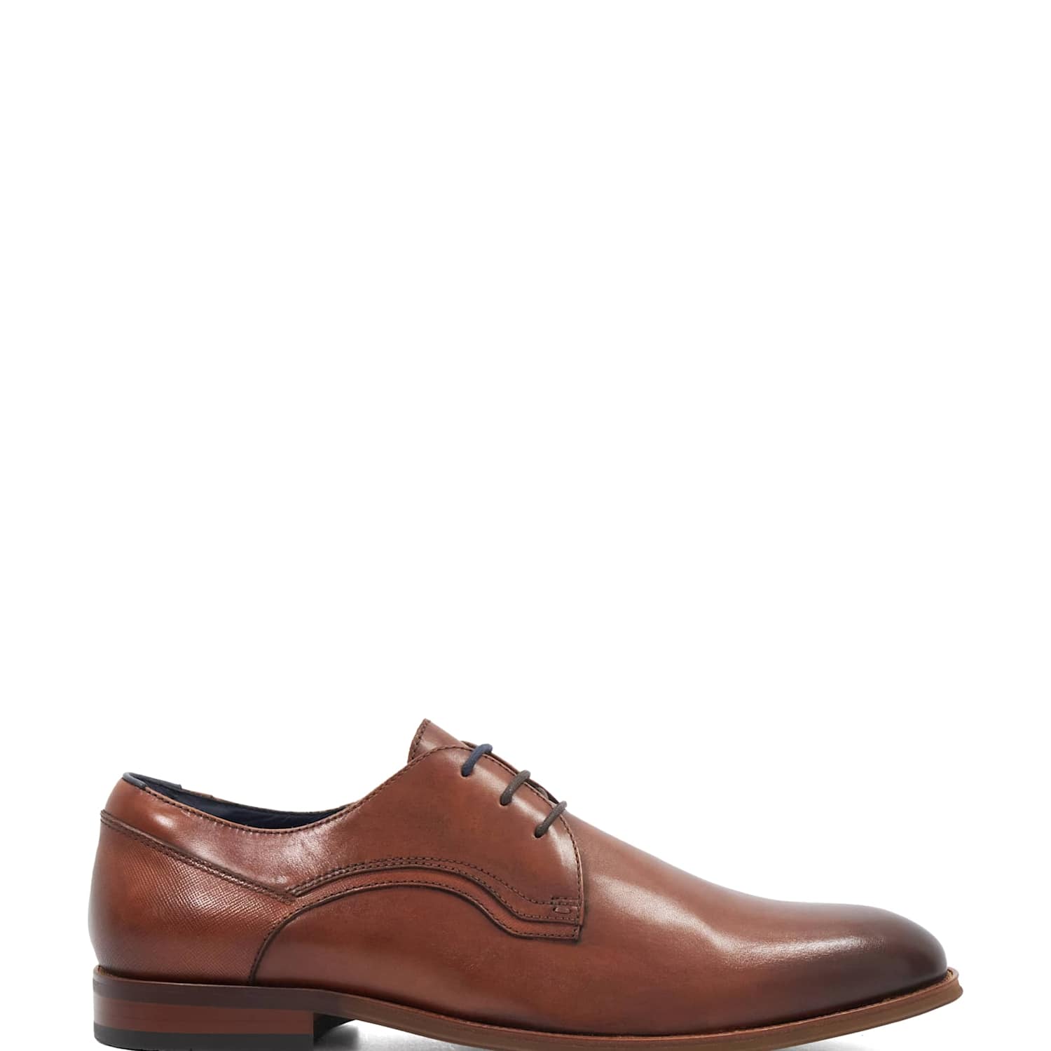 Dune London Men's Leather Derby Shoes - 9 - Tan - Available at M&S