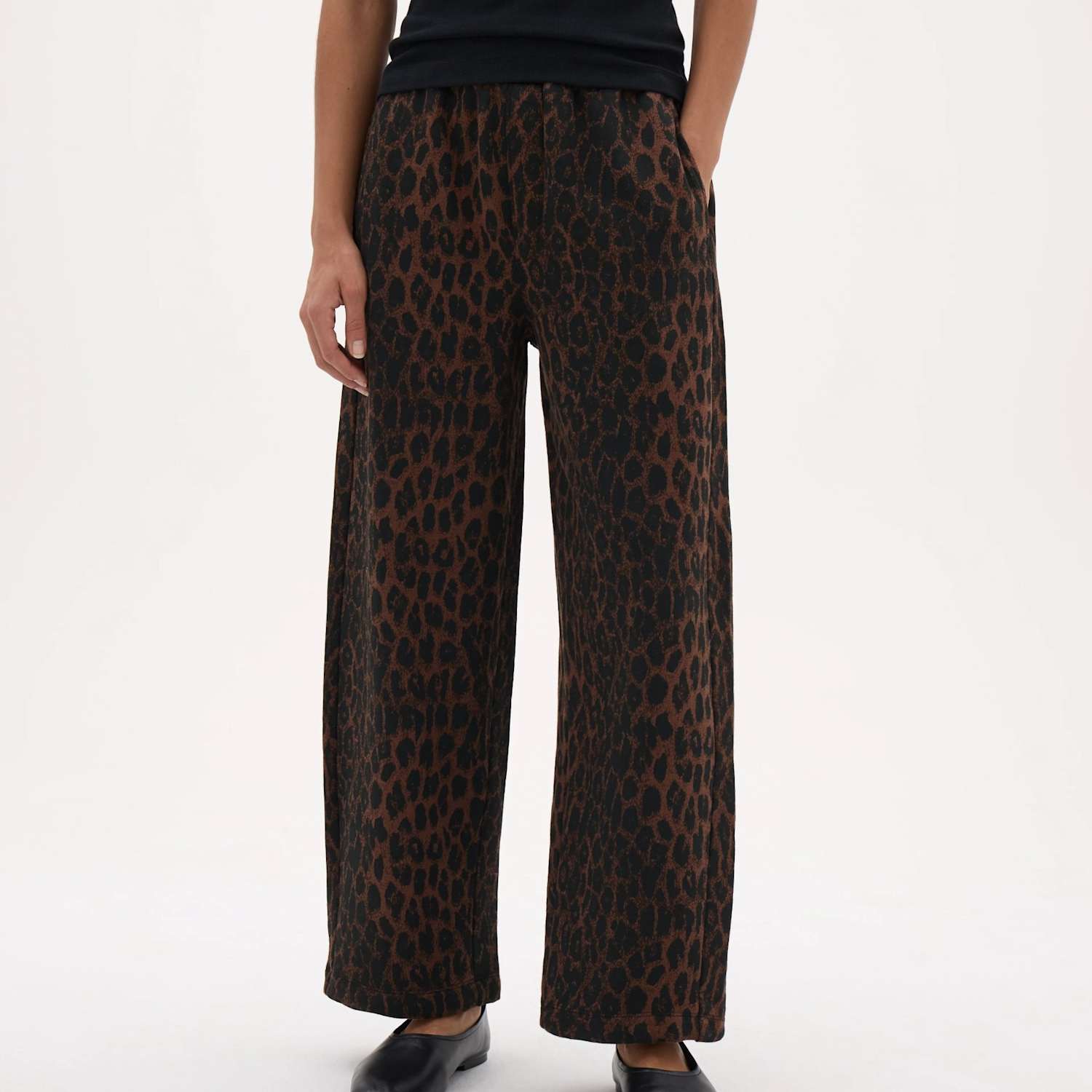 Hush Women's Pure Cotton Straight Leg Joggers - Extra Large - Brown Mix - Available at M&S
