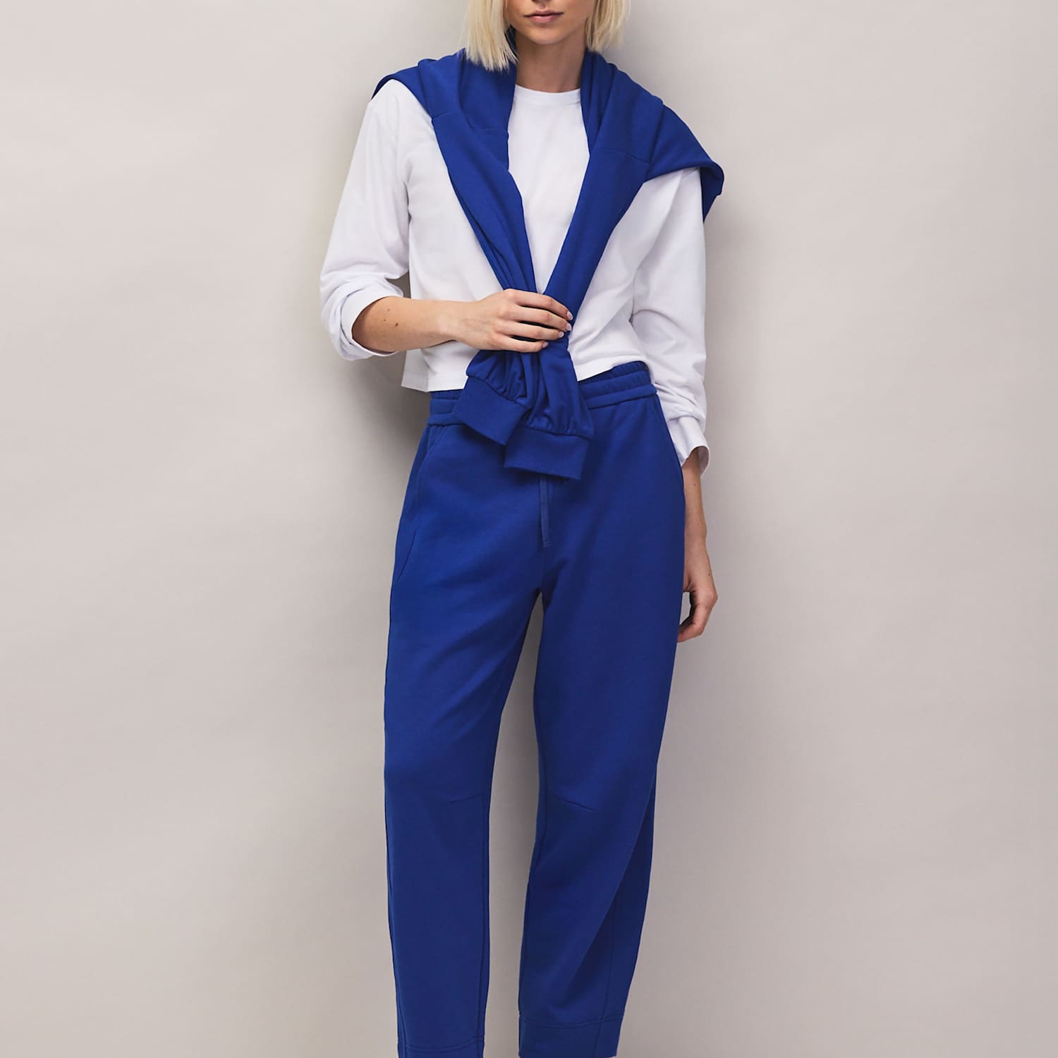 Ro&Zo Women's Cotton Rich Joggers - 14 - Blue - Available at M&S