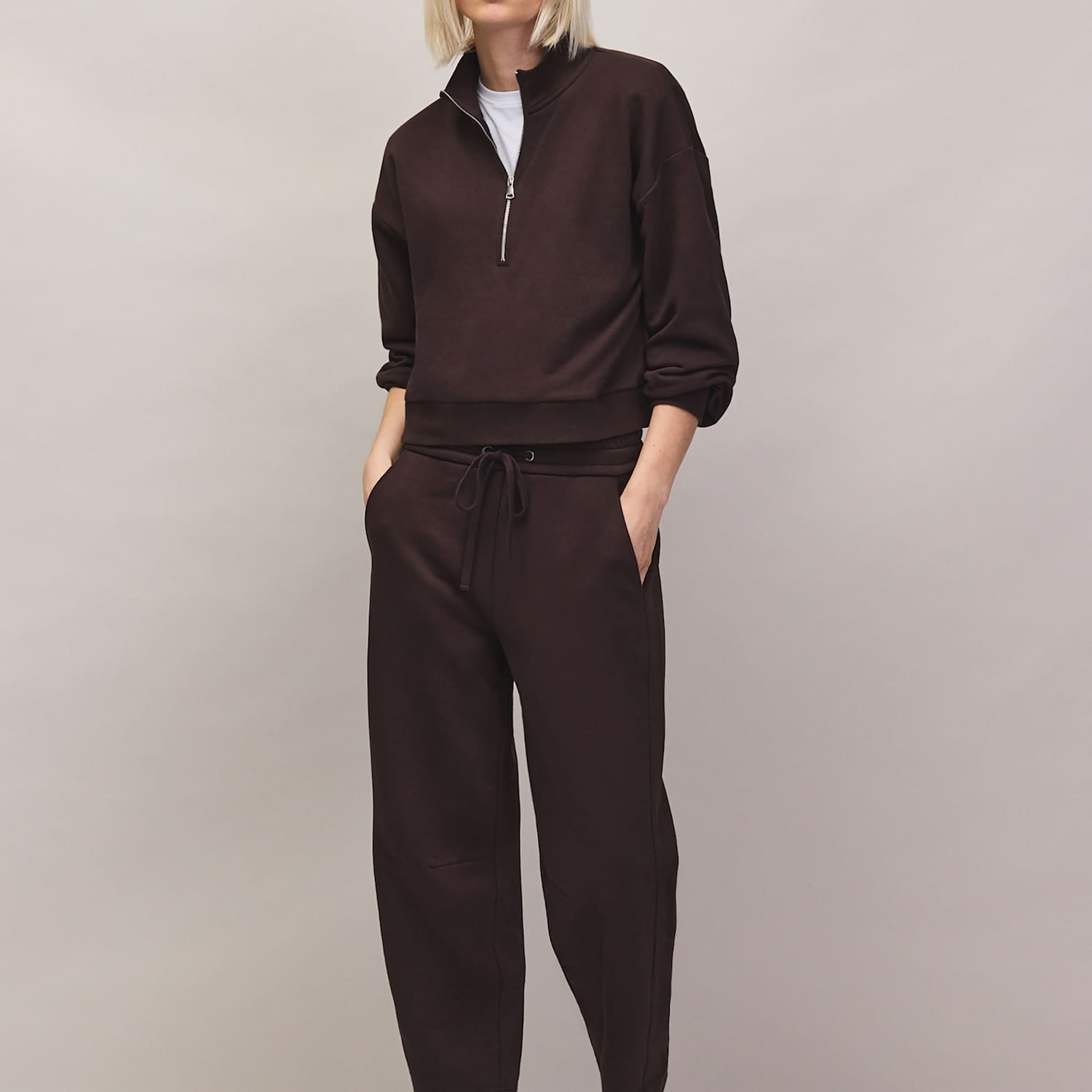 Ro&Zo Women's Cotton Rich Joggers - 16 - Brown - Available at M&S