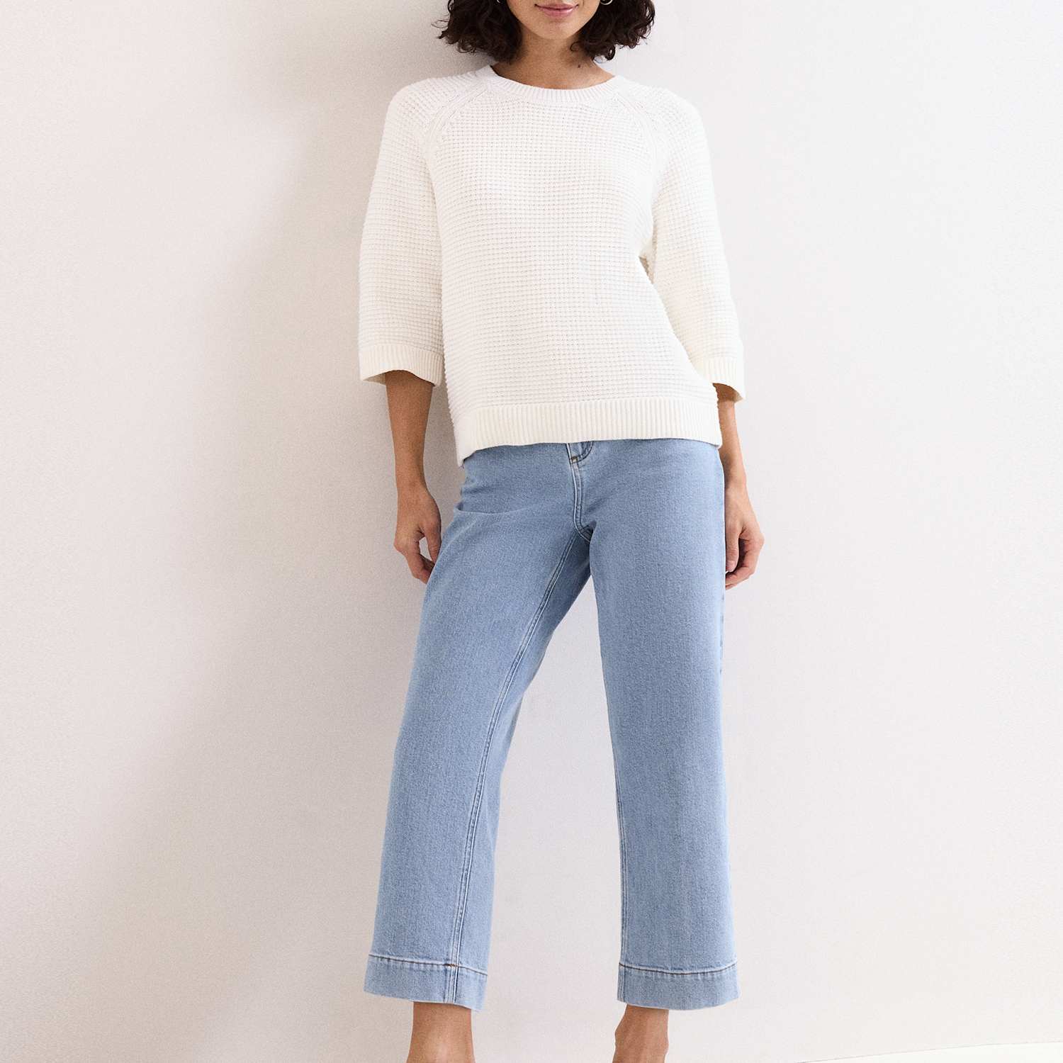 Phase Eight Women's Mid Rise Slim Fit Ankle Grazer Jeans - 12 - Blue Denim - Available at M&S