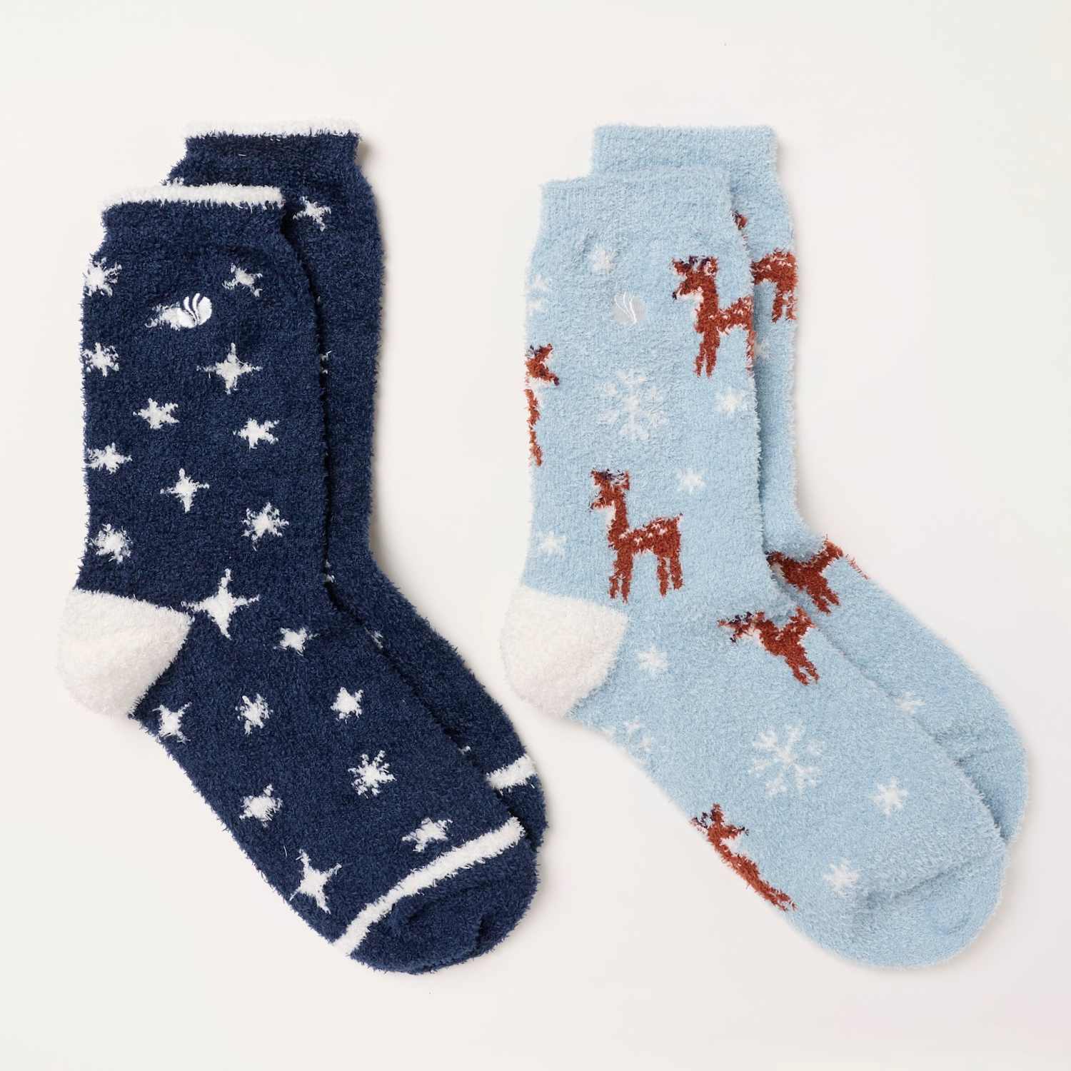 Fatface Women's 2 Pack Ankle High Socks - Blue Mix - Available at M&S