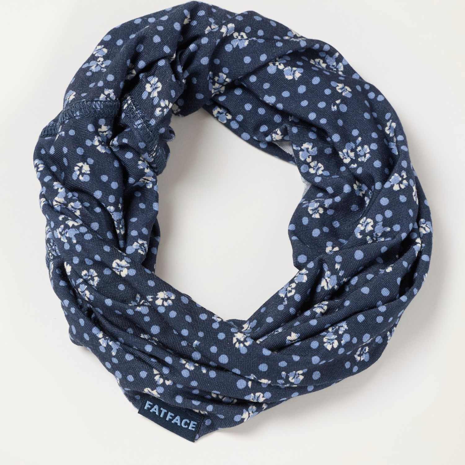 Fatface Women's Printed Snood - Navy Mix - Available at M&S