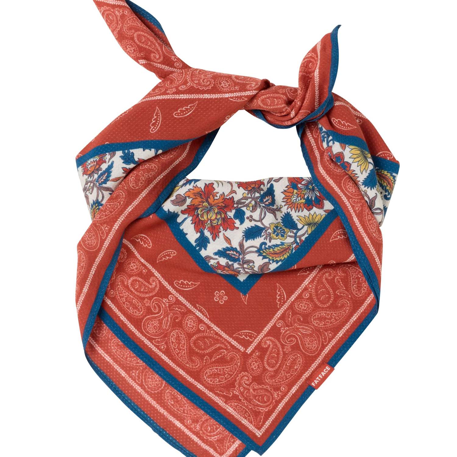 Fatface Women's Paisley Scarf - Red Mix - Available at M&S