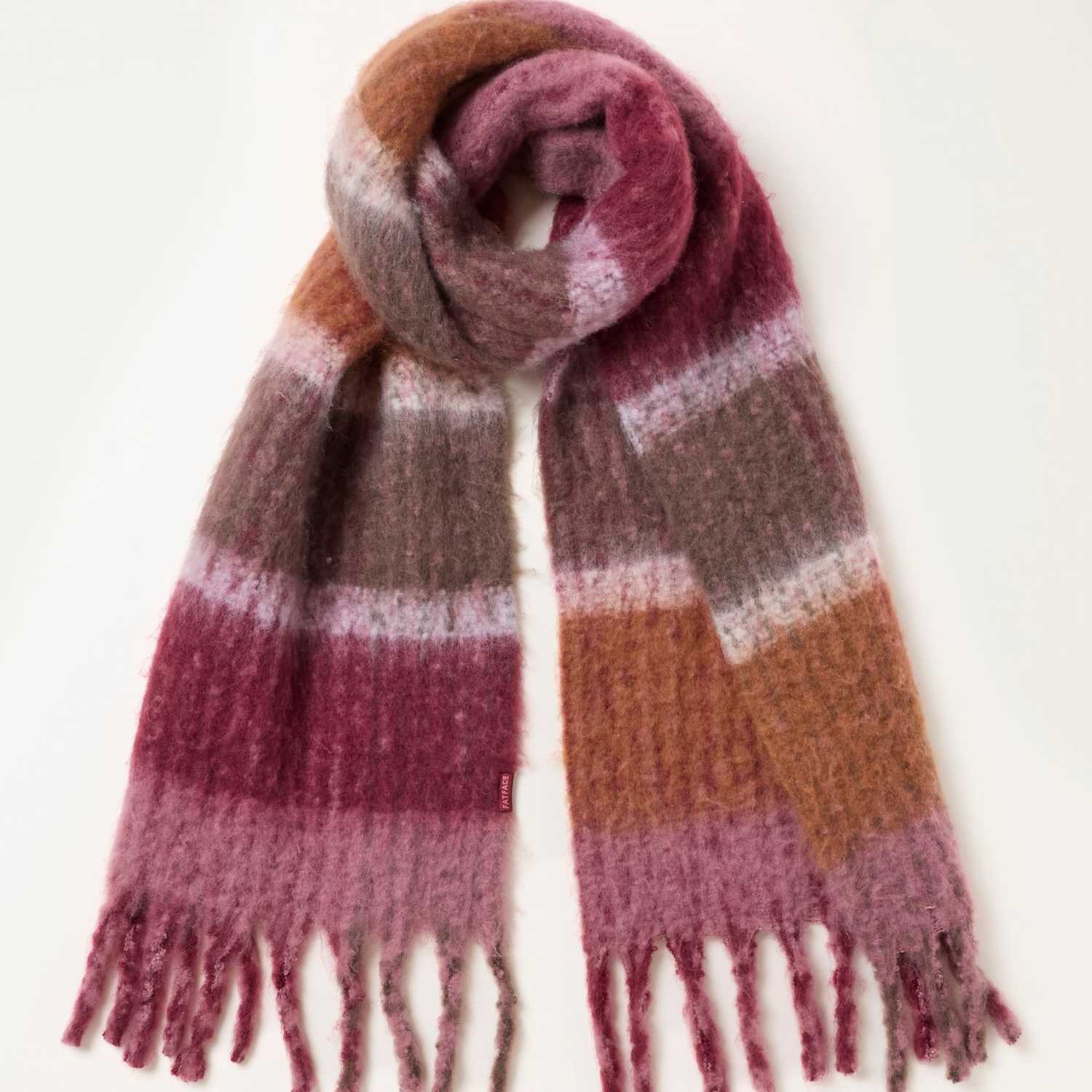 Fatface Women's Striped Scarf - Multi - Available at M&S