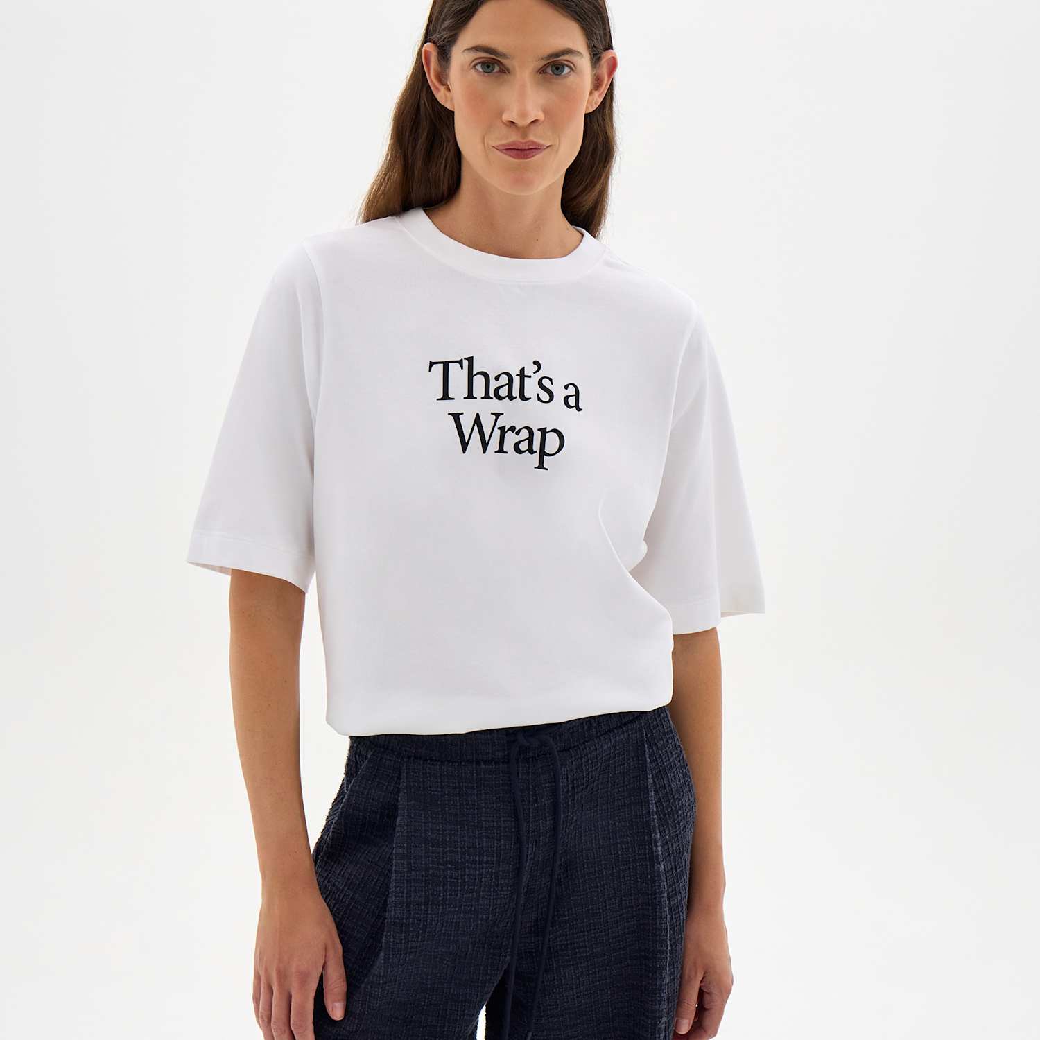 Hush Women's Pure Cotton Graphic T-Shirt - Small-Medium - White Mix - Available at M&S