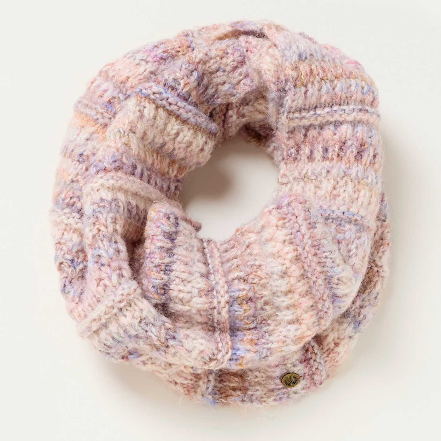 Fatface Women's Space Dyed Patterned Snood - Ivory Mix - Available at M&S