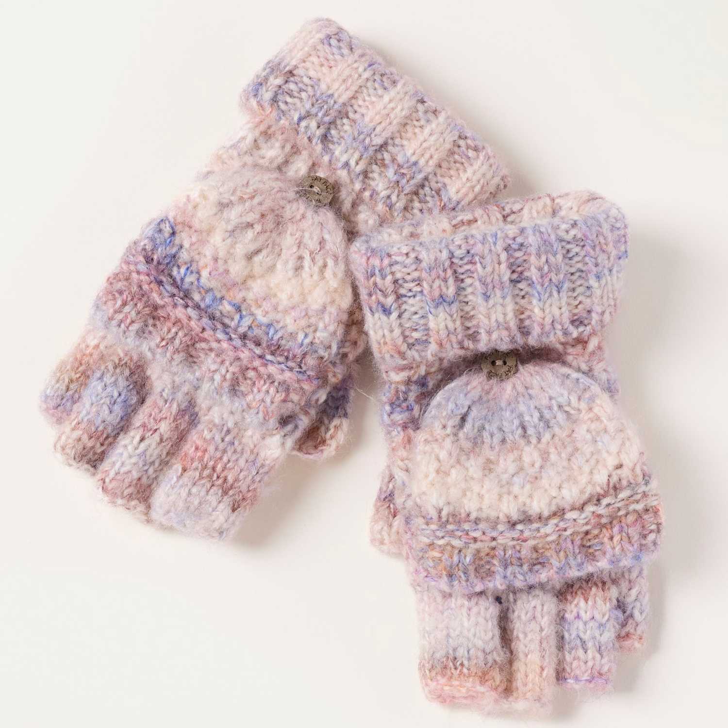 Fatface Women's Flap Detail Gloves - Ivory Mix - Available at M&S