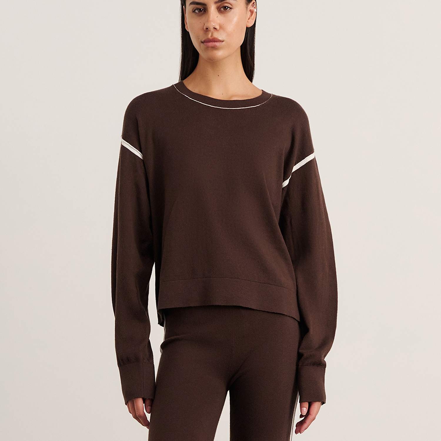 Jag Women's Cotton Cashmere Blend Jumper - 12 - Brown - Available at M&S