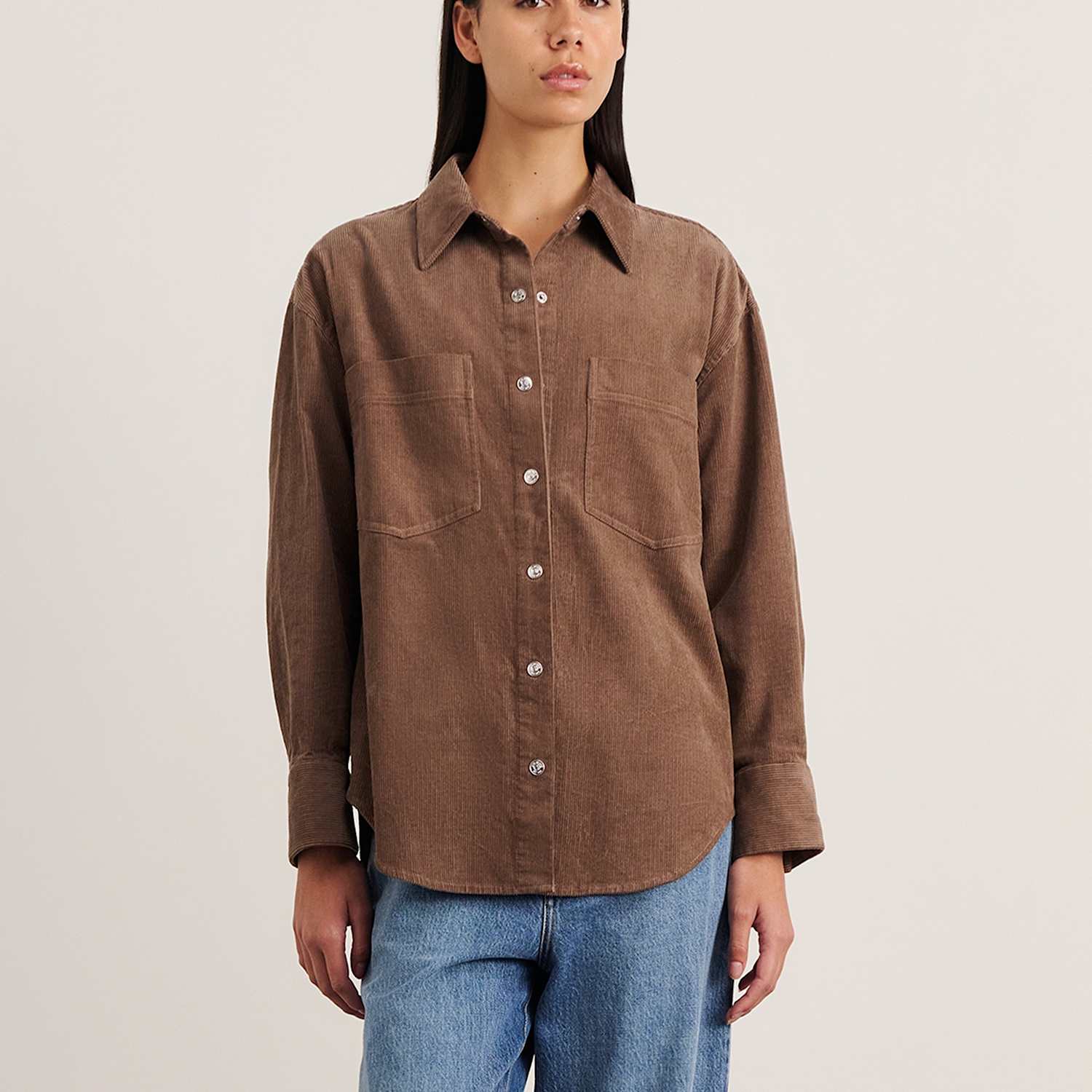 Jag Women's Corduroy Shirt - 12 - Brown - Available at M&S