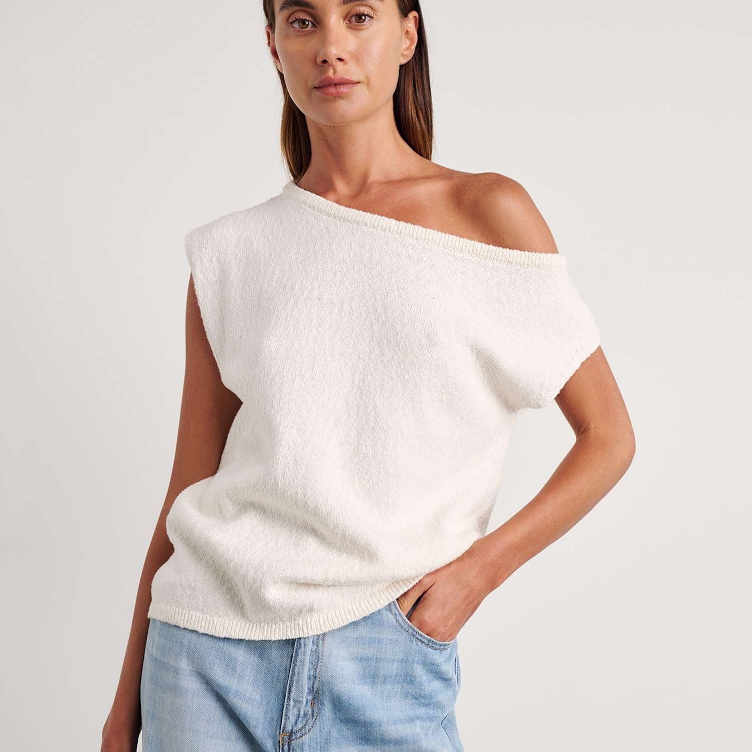 Jag Women's Off The Shoulder Jumper - 12 - White - Available at M&S