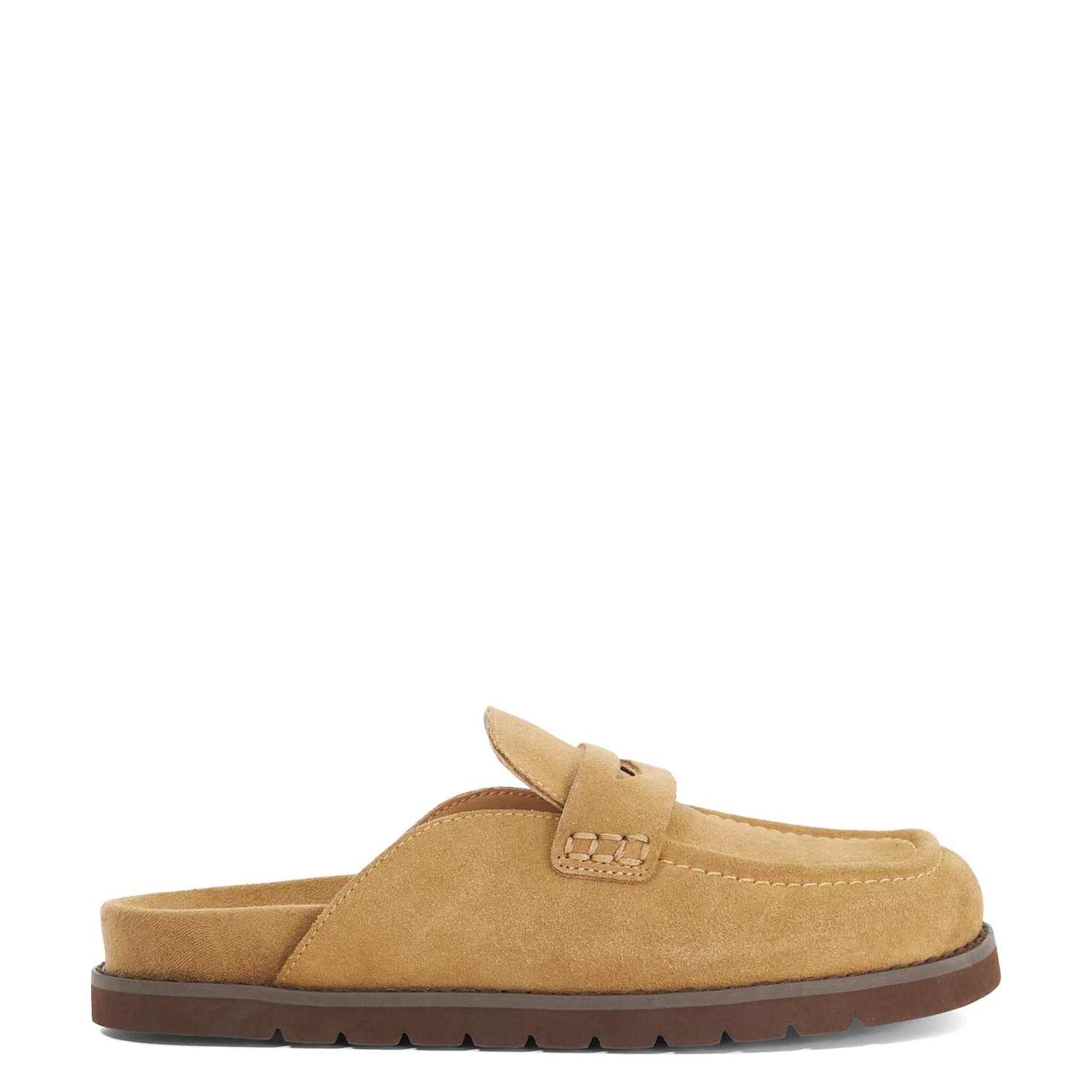 Dune London Women's Suede Flat Mules - 5 - Sand - Available at M&S