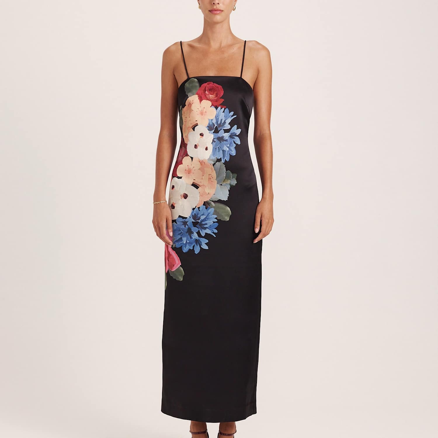 Saba Women's Floral Square Neck Maxi Dress - 10 - Multi - Available at M&S