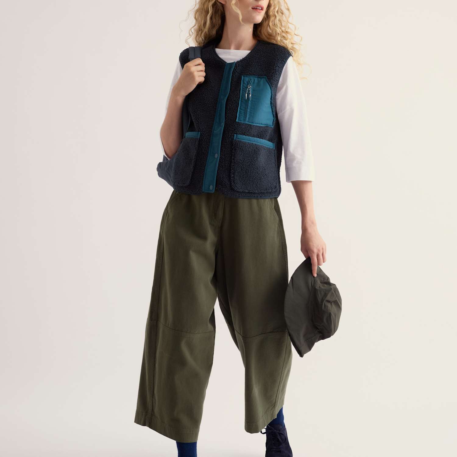 Seasalt Cornwall Women's Relaxed Fleece Gilet - Medium - Navy - Available at M&S