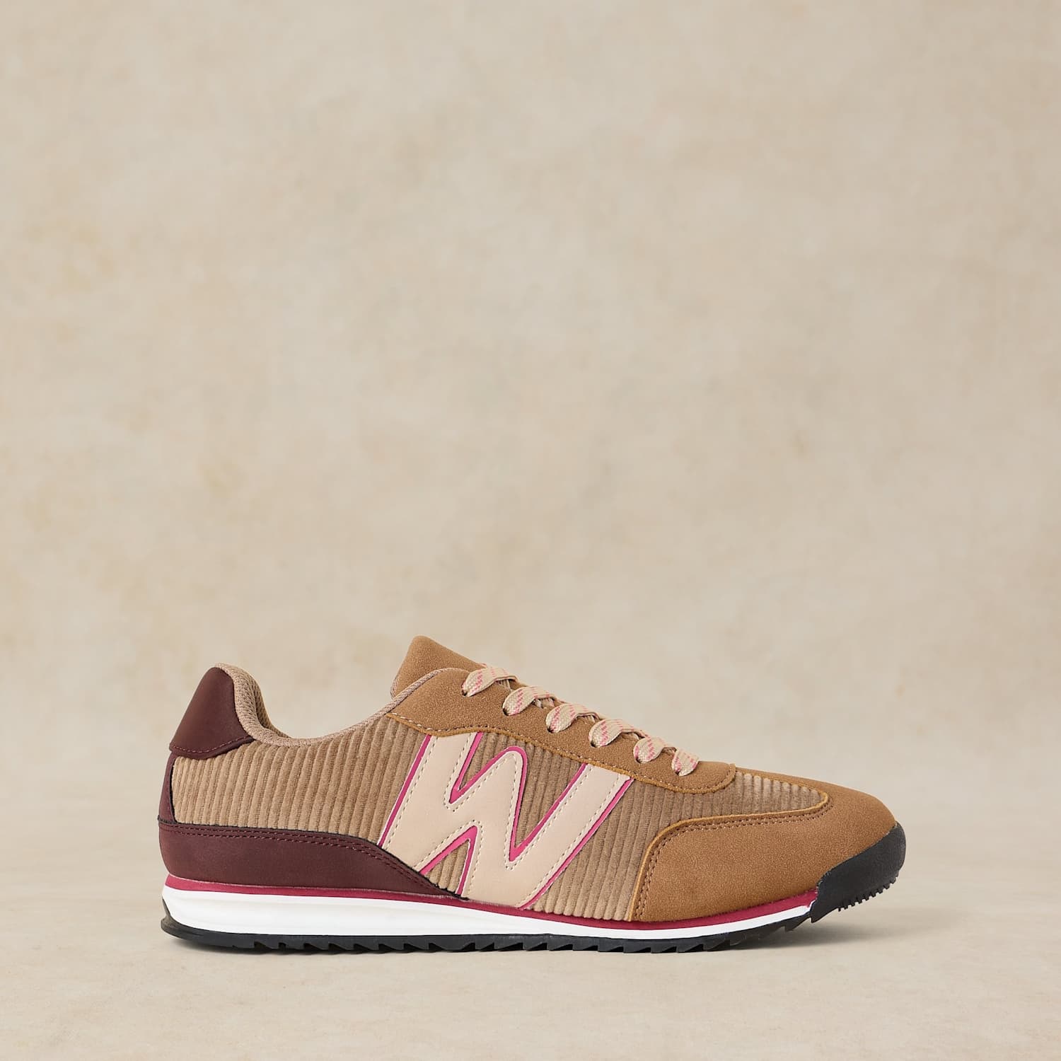 White Stuff Women's Suede and Cord Trainers - 7 - Natural Mix - Available at M&S
