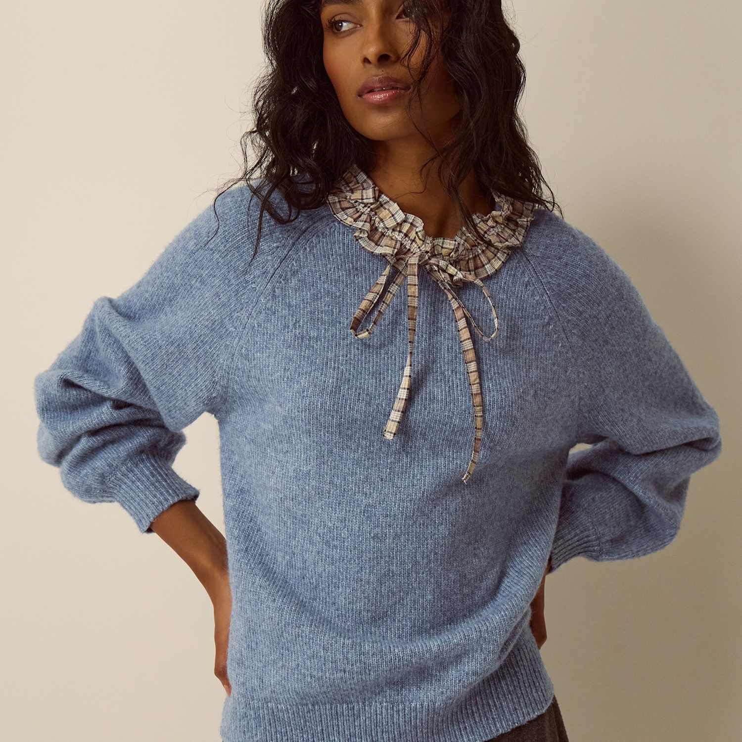 Monsoon Women's Collared Jumper - Small - Blue - Available at M&S