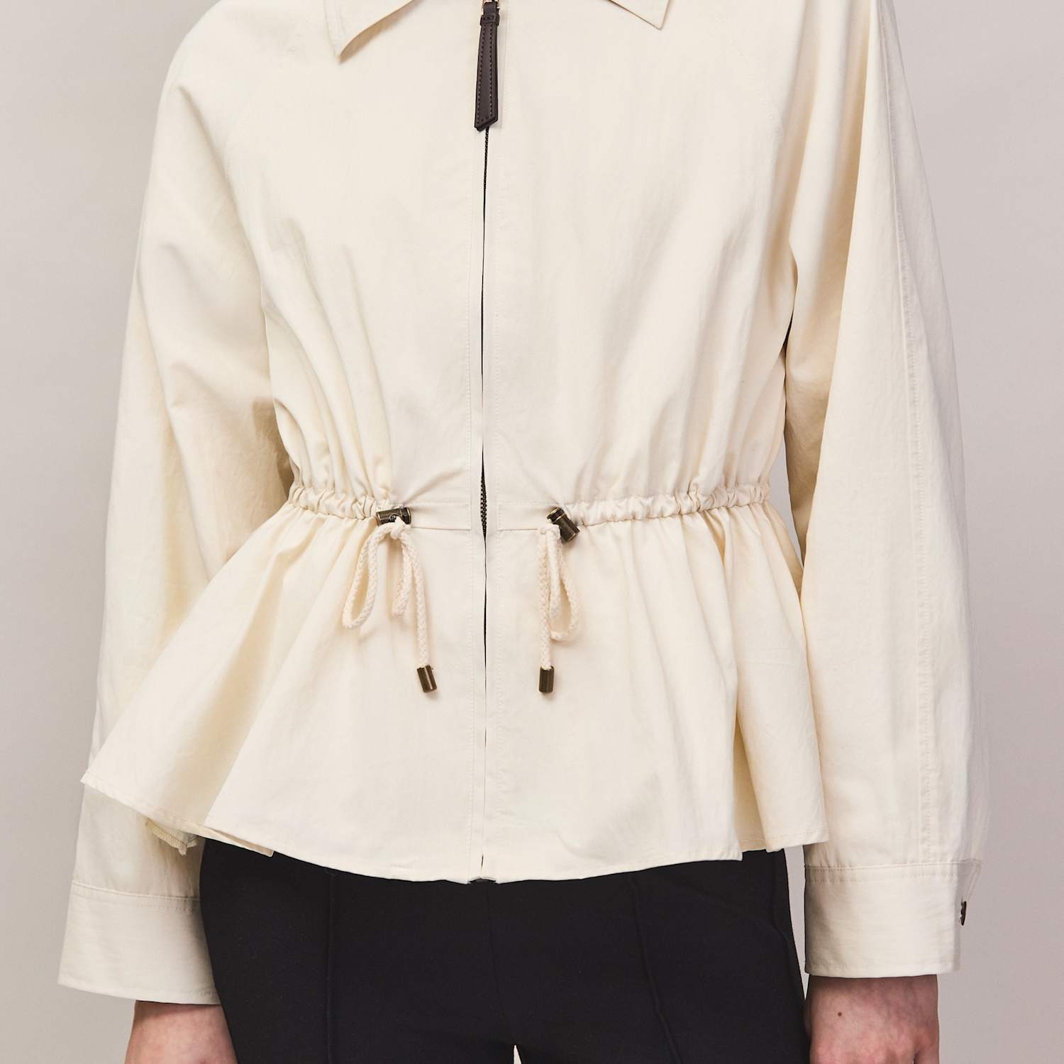 Ro&Zo Women's Cotton Rich Short Jacket - Small - Cream - Available at M&S
