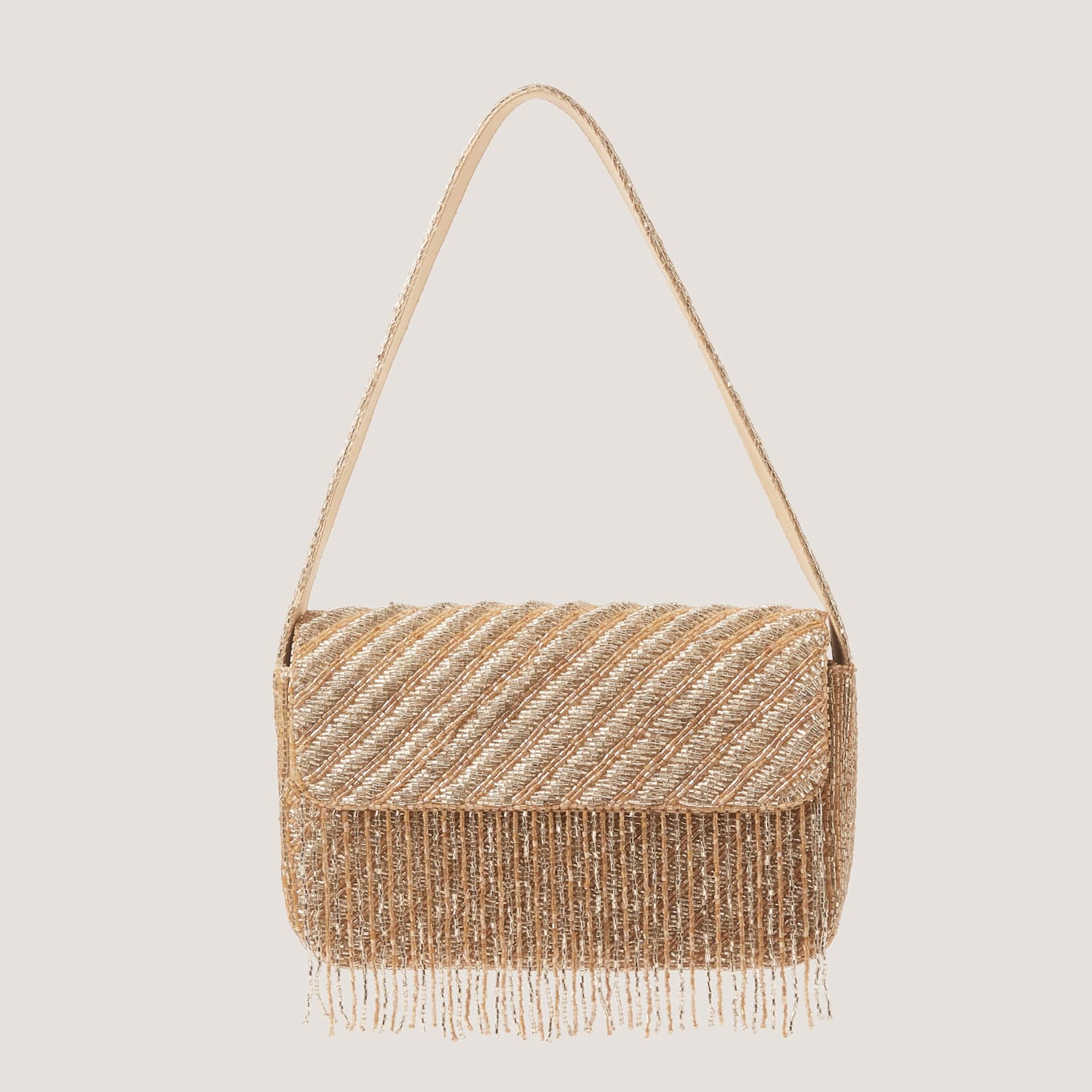 Monsoon Women's Beaded Shoulder Bag - Multi - Available at M&S