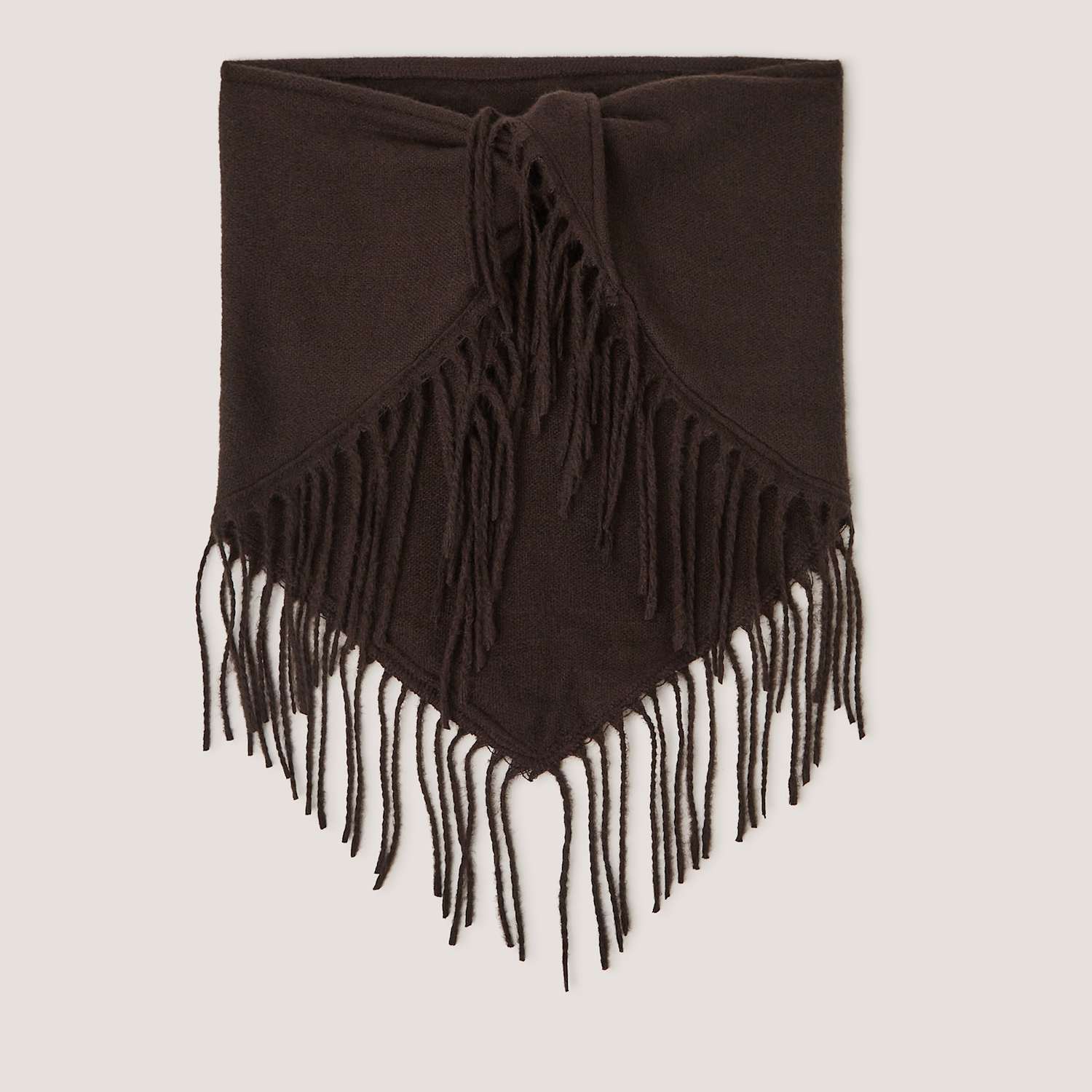 Monsoon Women's Triangle Fringed Scarf - Brown Mix - Available at M&S