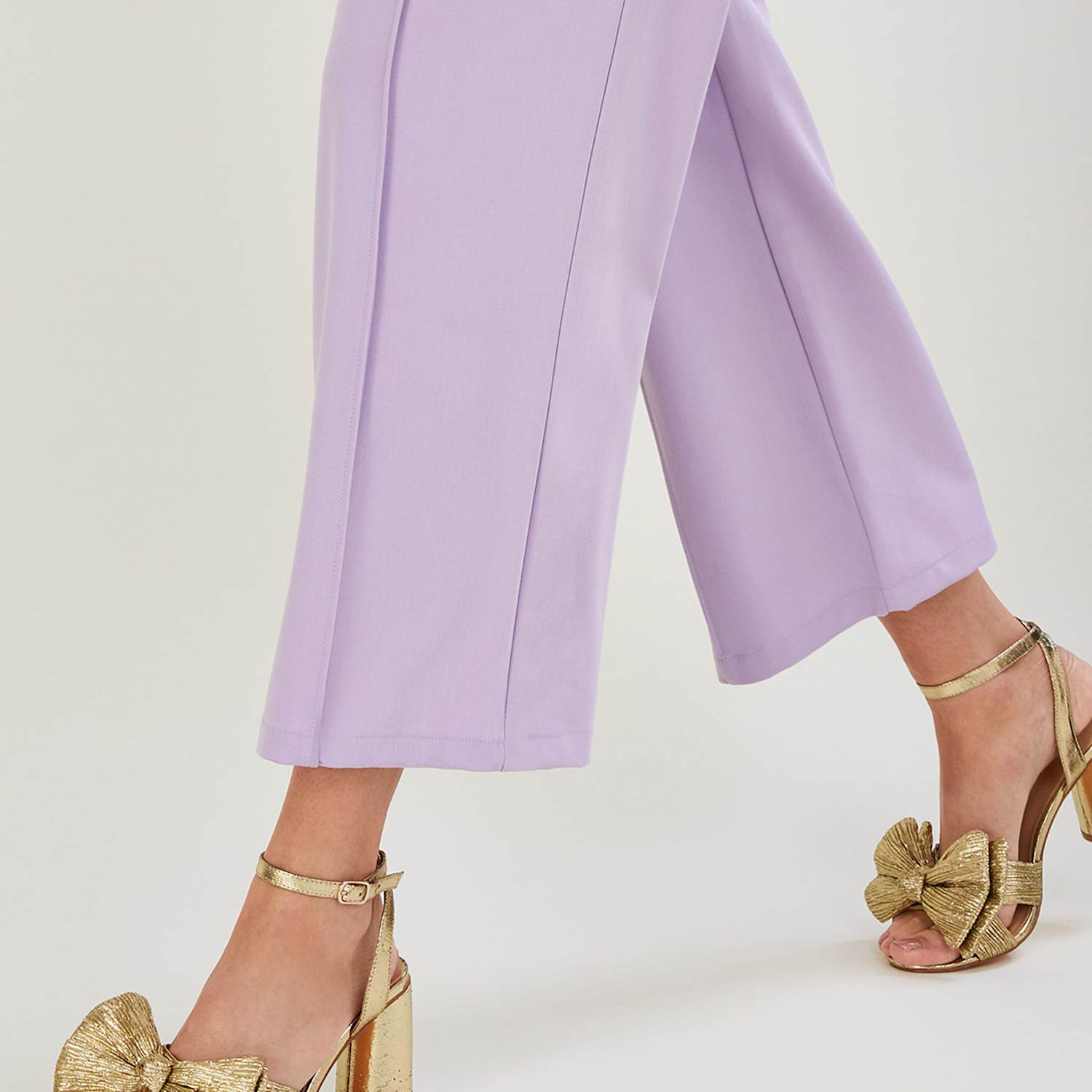Monsoon Women's Metallic Bow Block Heel Sandals - 9 - Gold - Available at M&S
