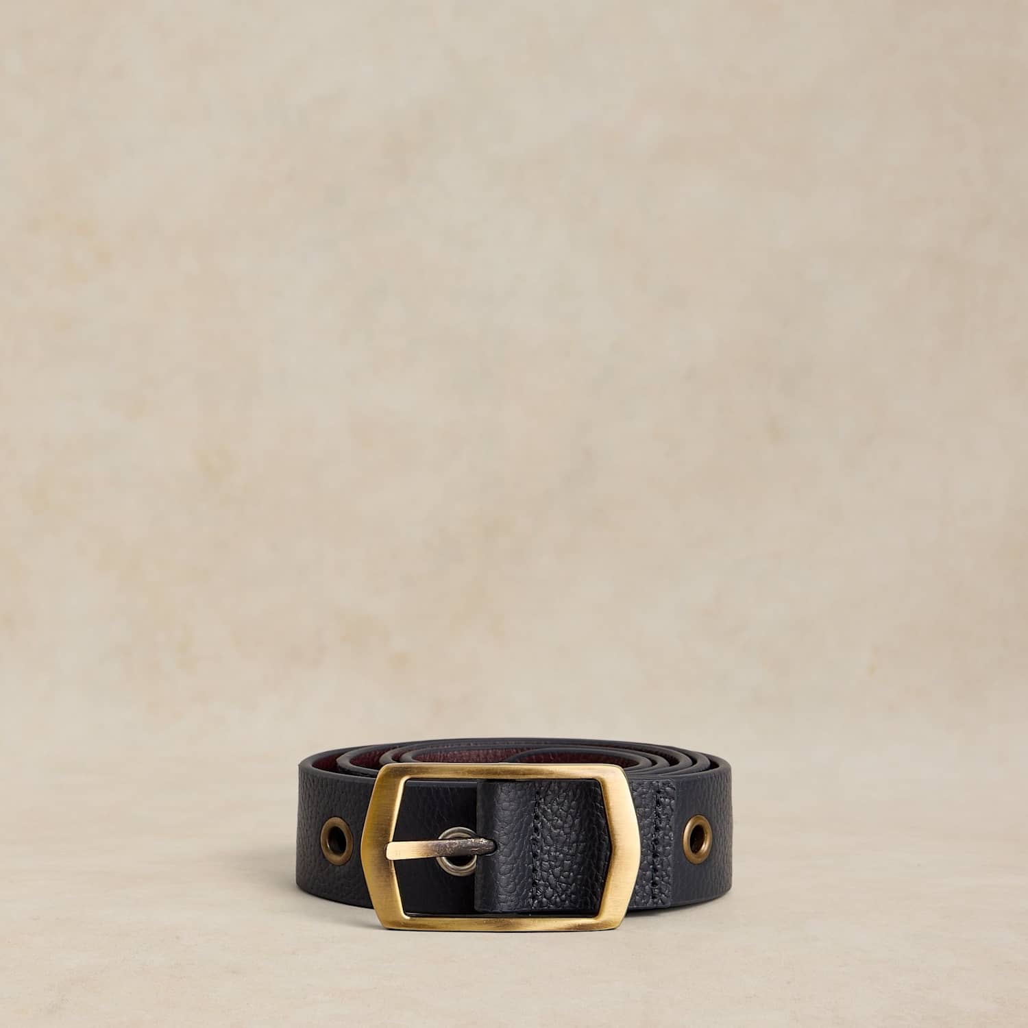 White Stuff Women's Leather Jeans Belt - Medium-Large - Navy - Available at M&S