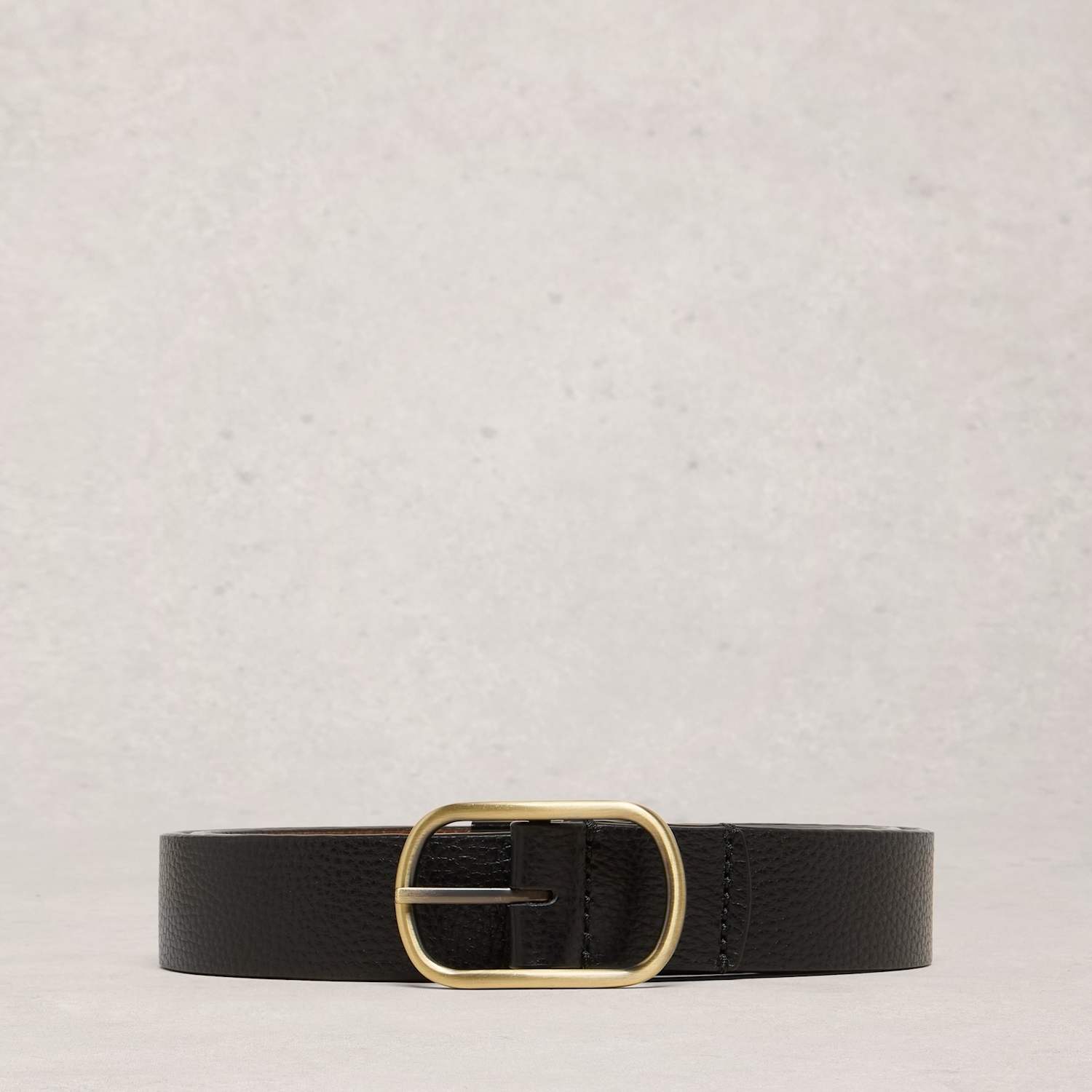 White Stuff Women's Leather Reversible Jeans Belt - Medium-Large - Black - Available at M&S