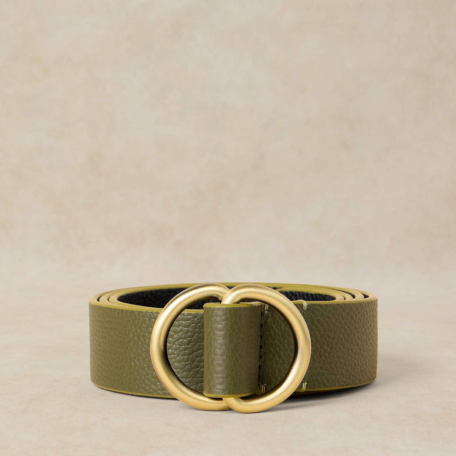 White Stuff Women's Leather Jeans Belt - Small-Medium - Green - Available at M&S