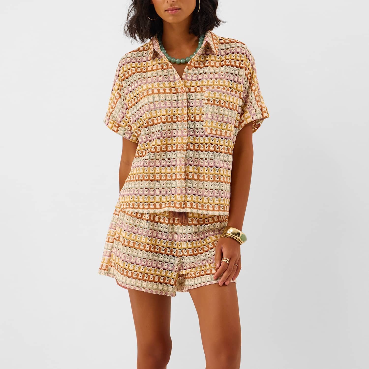 Accessorize Women's Woven Shirt - Small - Multi - Available at M&S