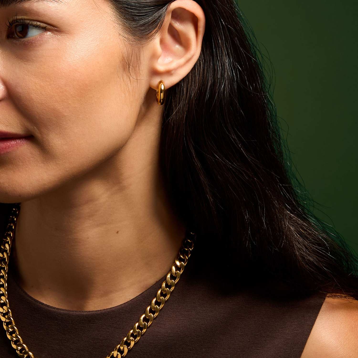 Accessorize Women's 3 Pack Gold Tone Hoop Earrings - Available at M&S