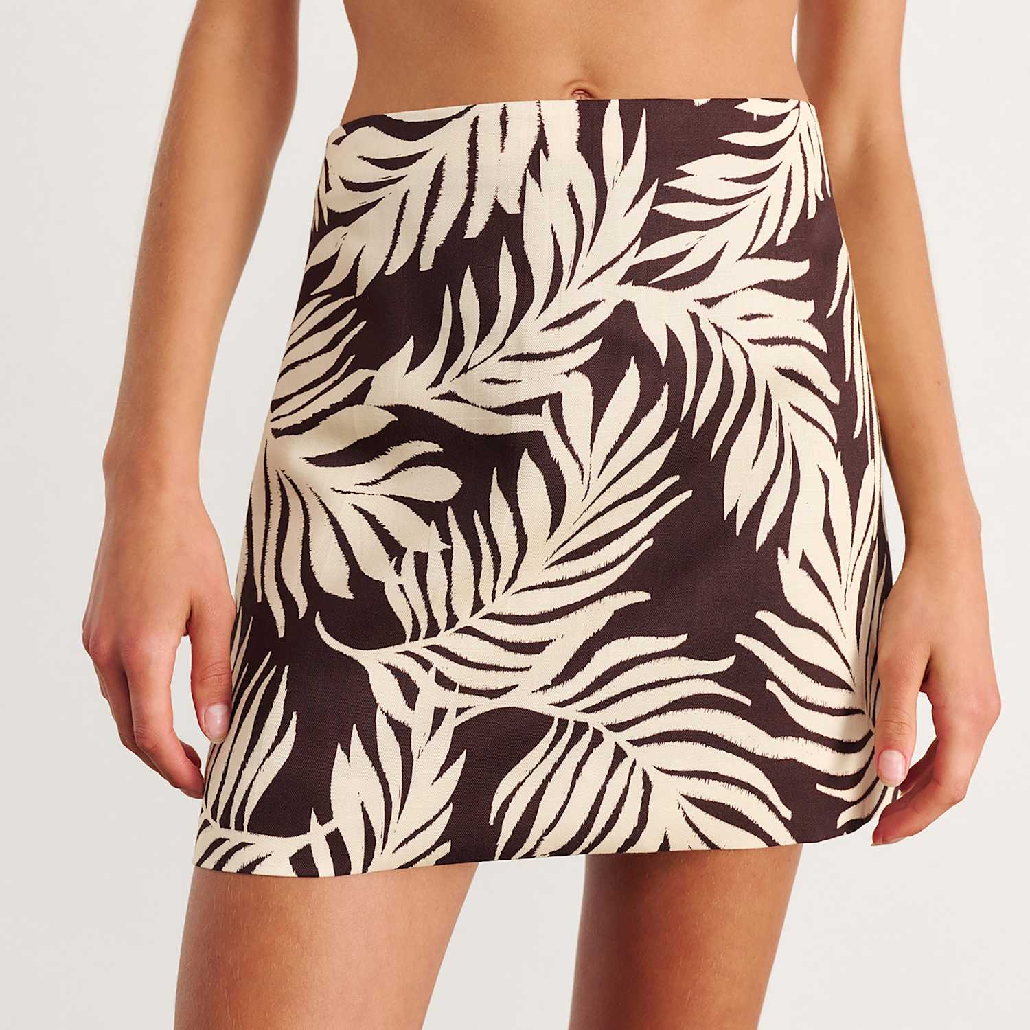 Jag Women's Lyocell Rich Printed Mini A-Line Skirt - 10 - Neutral - Available at M&S