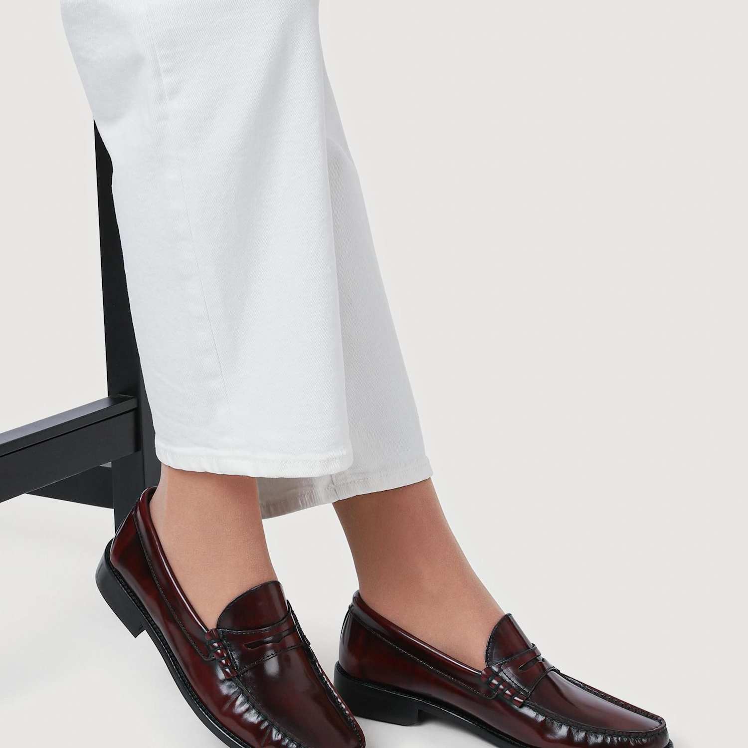 Jones Bootmaker Women's Leather Loafers - 6 - Burgundy - Available at M&S