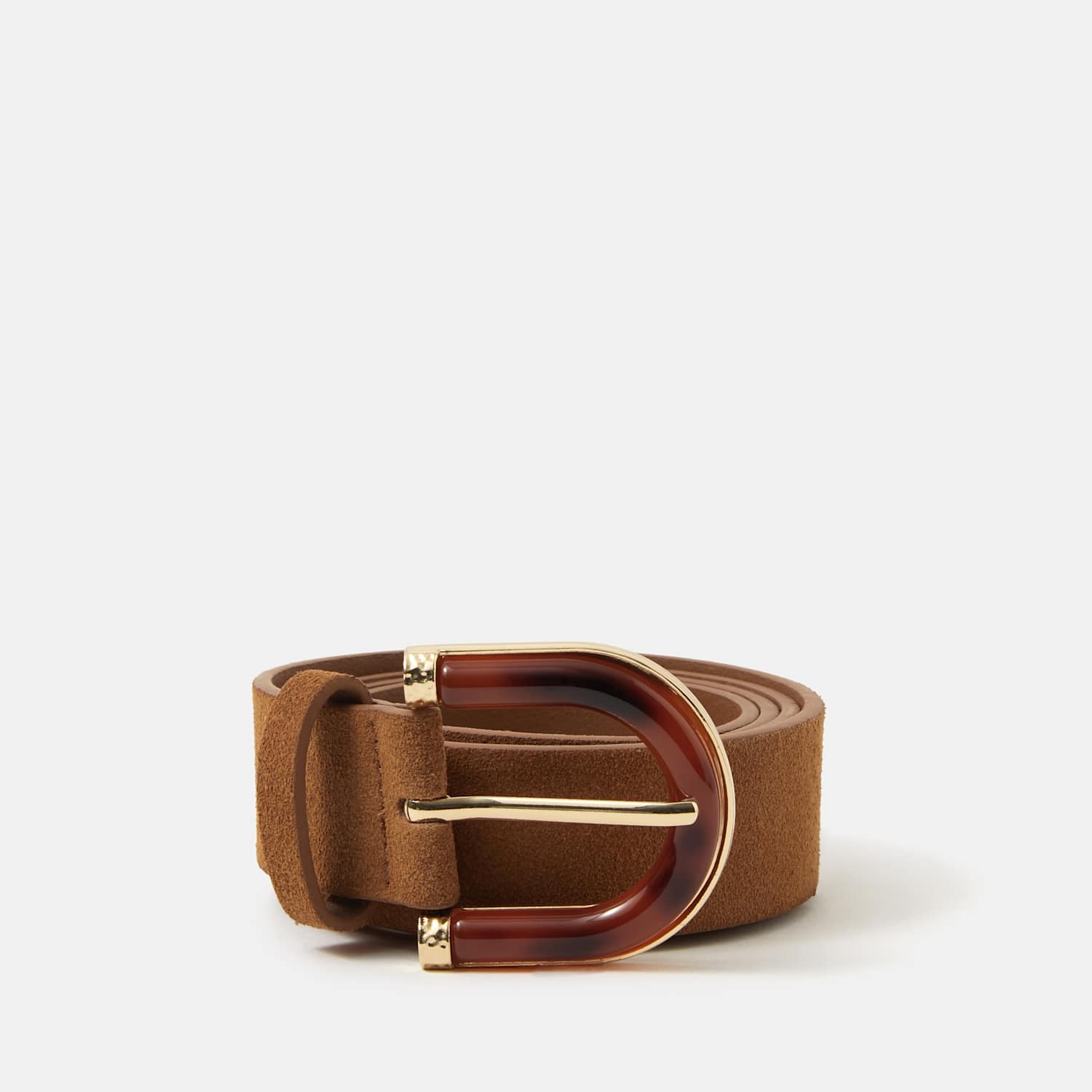 Accessorize Women's Leather Belt - Small - Tan - Available at M&S