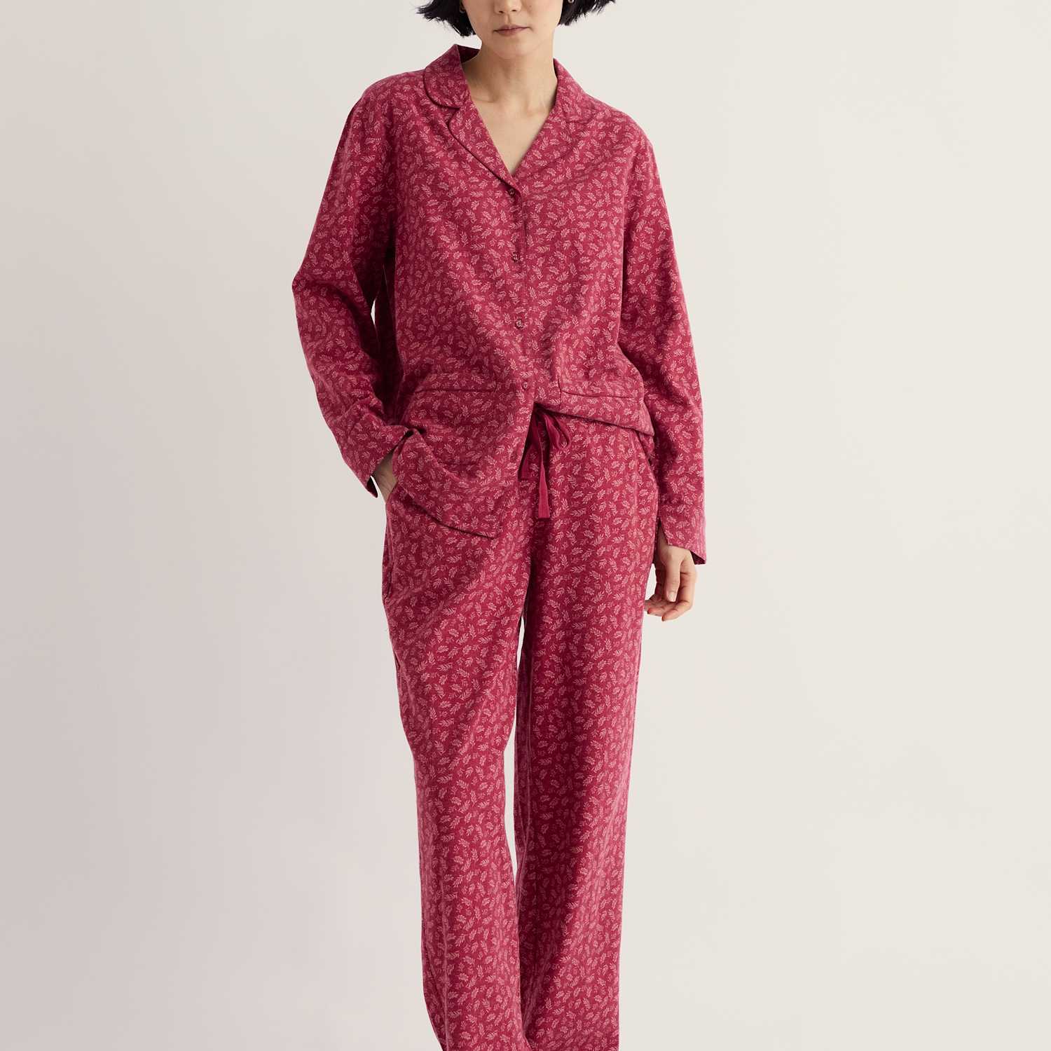 Seasalt Cornwall Women's Pure Cotton Printed Pyjama Set - 18 - Red Mix - Available at M&S