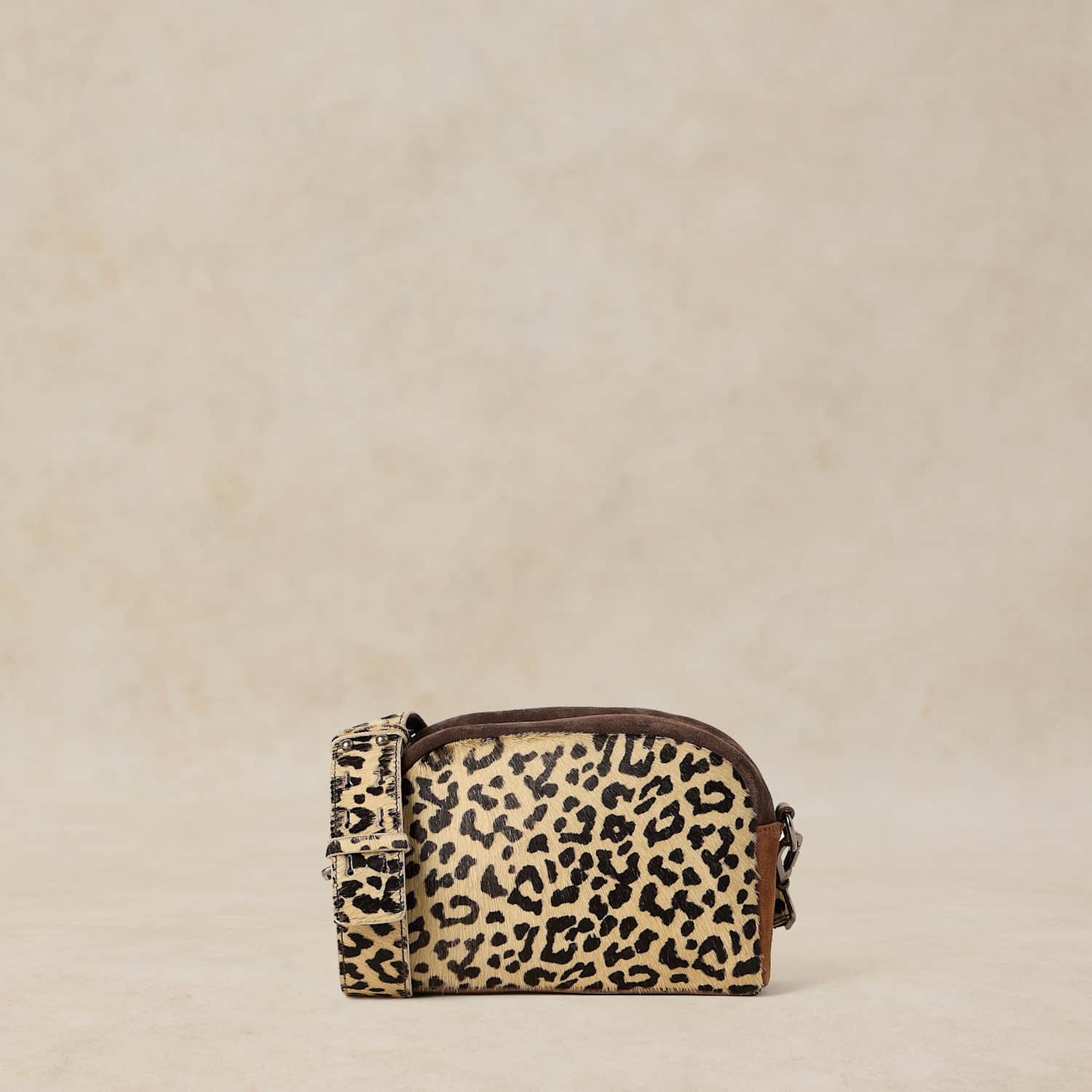 White Stuff Women's Leopard Print Leather Cross Body Bag - Natural Mix - Available at M&S