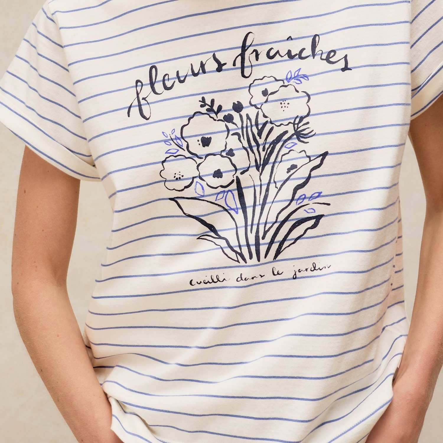 White Stuff Women's Pure Cotton Printed T-Shirt - 12 - White Mix - Available at M&S