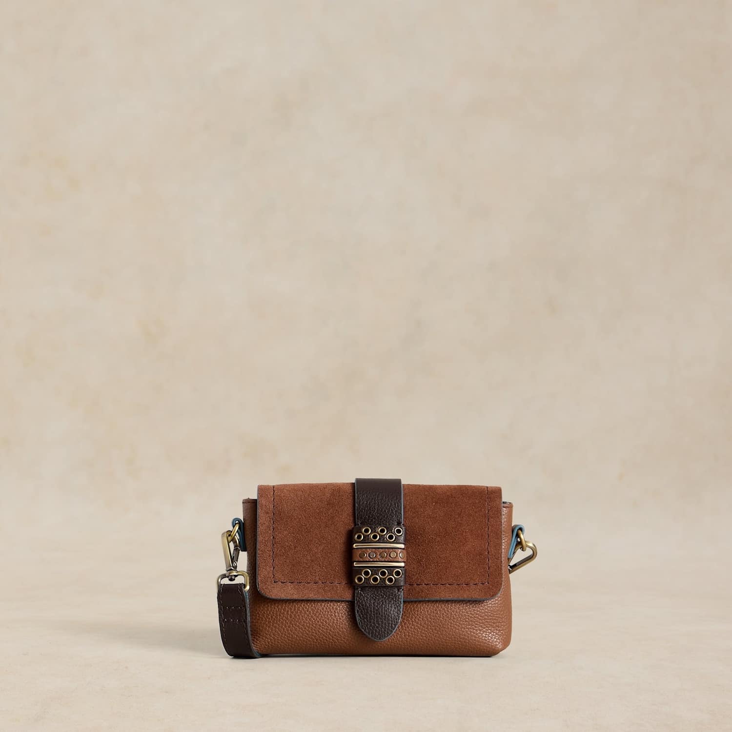 White Stuff Women's Leather Mini Cross Body Bag - Brown Mix - Available at M&S