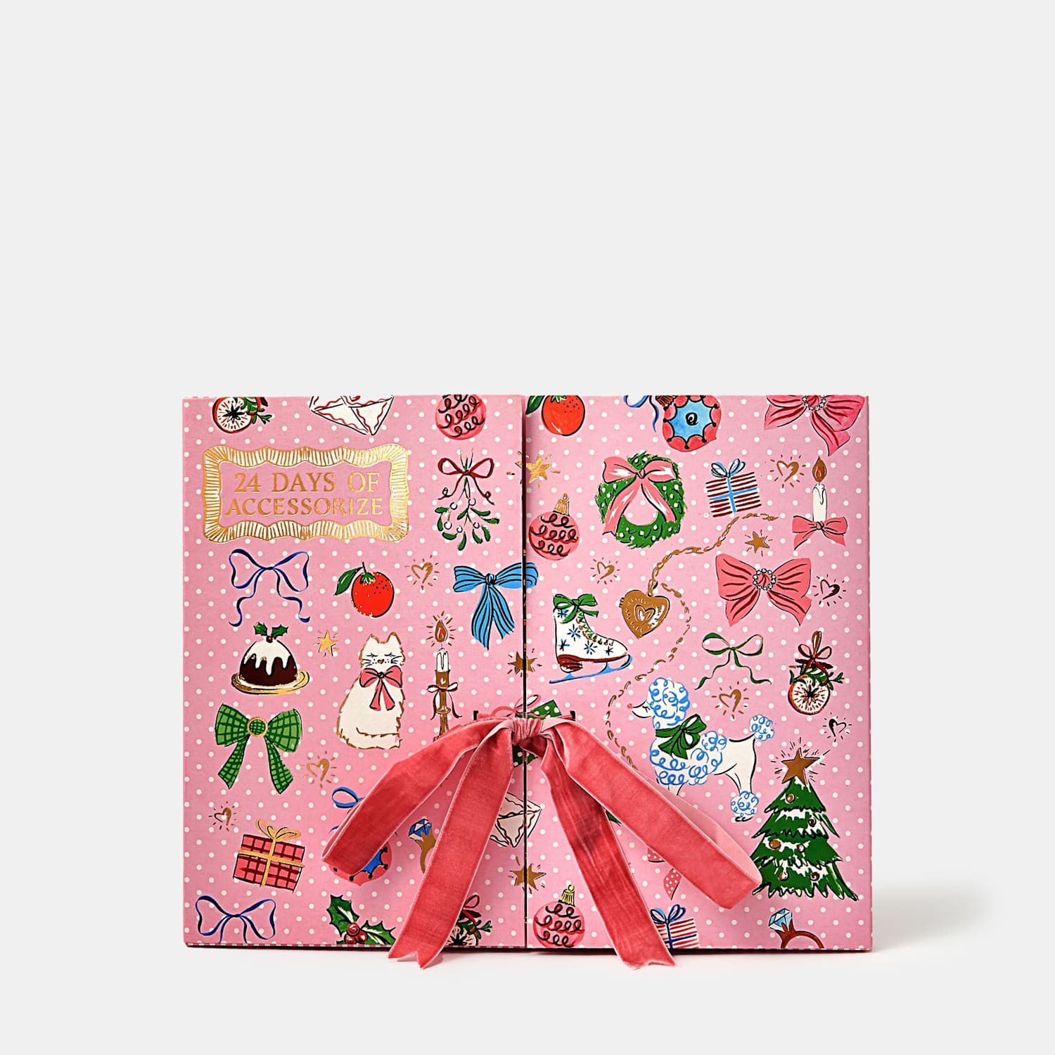Accessorize Women's 24 Day Christmas Jewellery Advent Calendar - Gold - Available at M&S